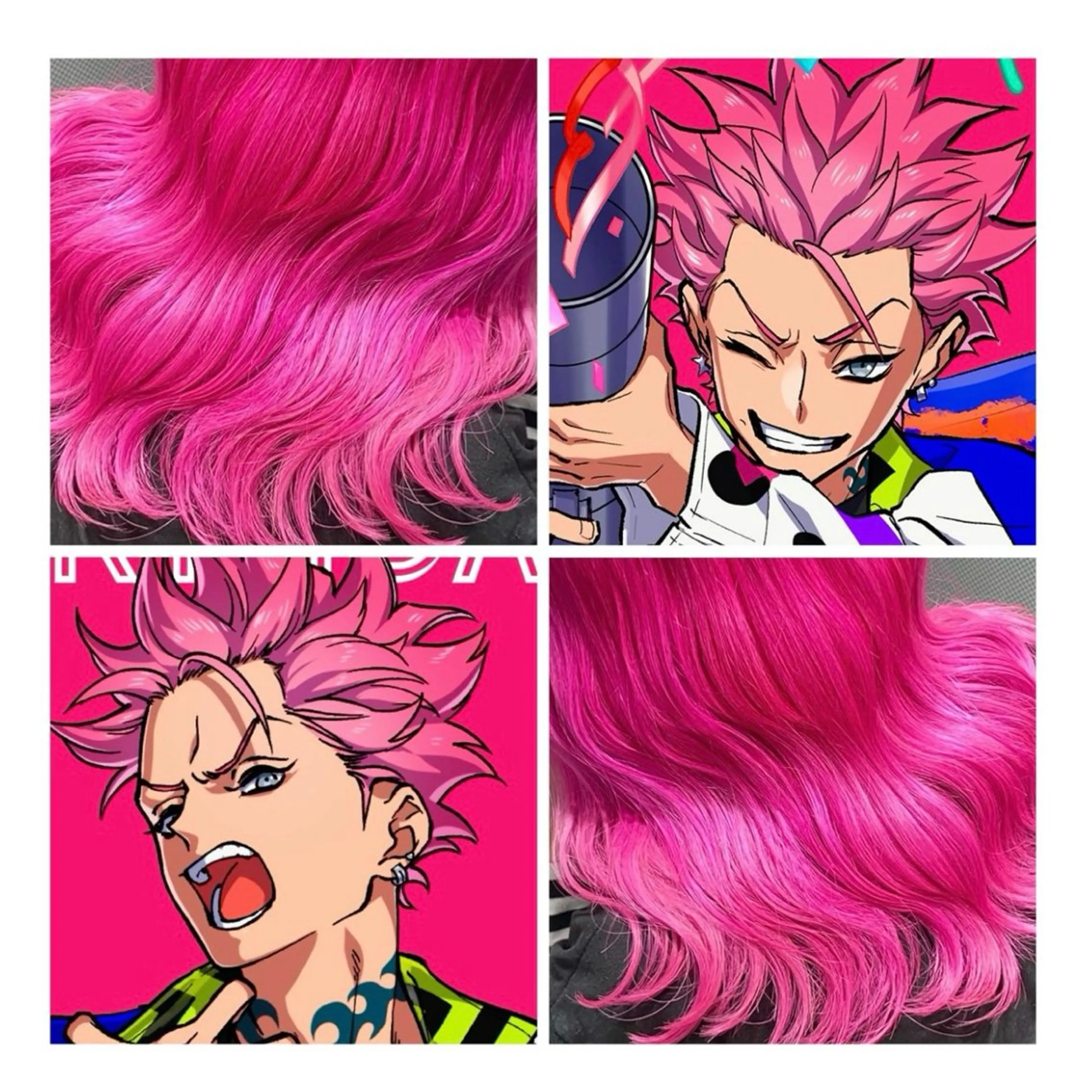 ミディアム カラー ピンクカラー ヘアカラー GARU-ガル-所属・TSUNO🦖 派手髪/オタク美容師のヘアスタイル