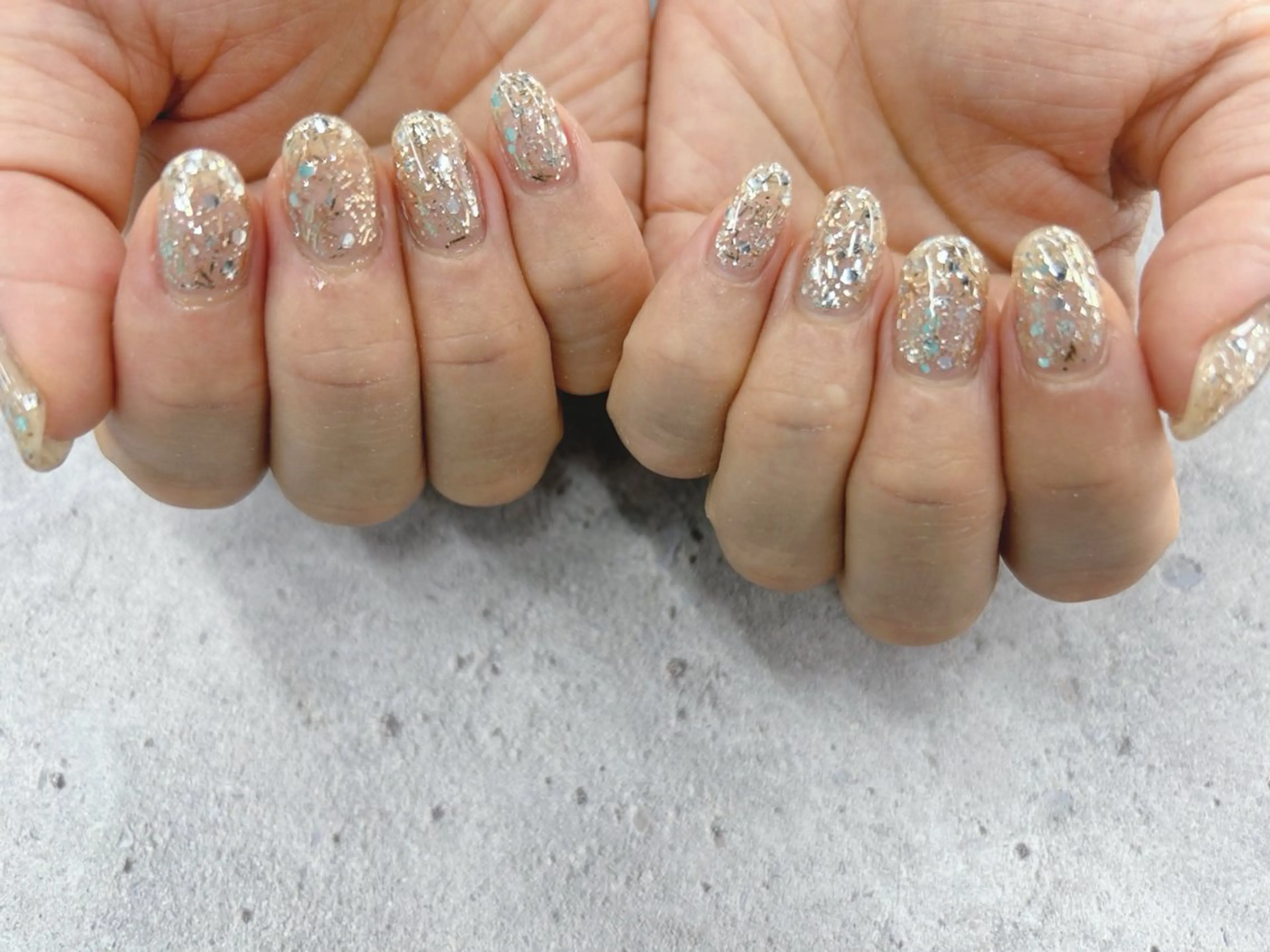 ネイル キラキラネイル ハンドネイル Nail Salon agré所属・agré ネイルサロン　アグレのネイルデザイン