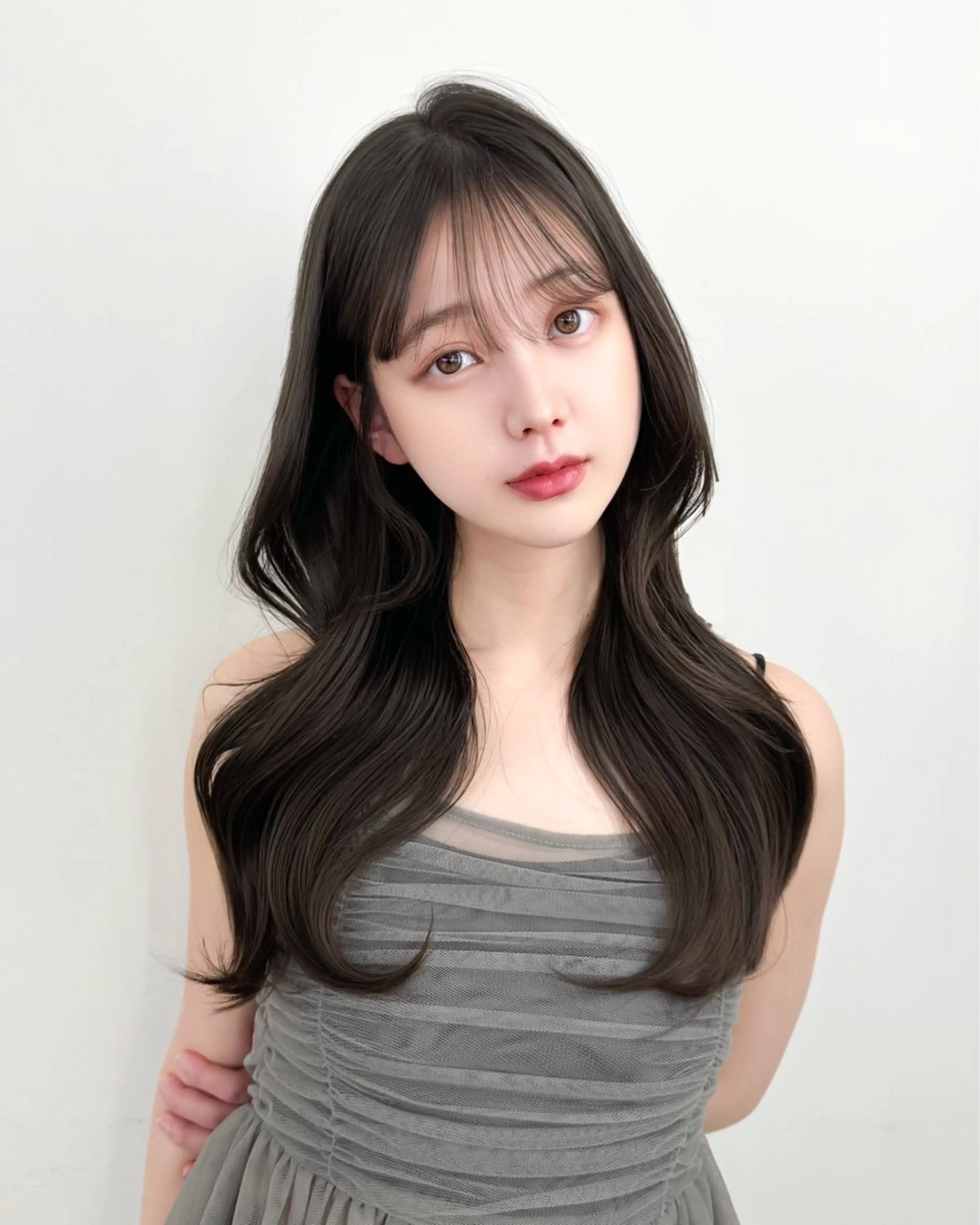 ロング 韓国ヘア　紗希 🦋のヘアスタイル