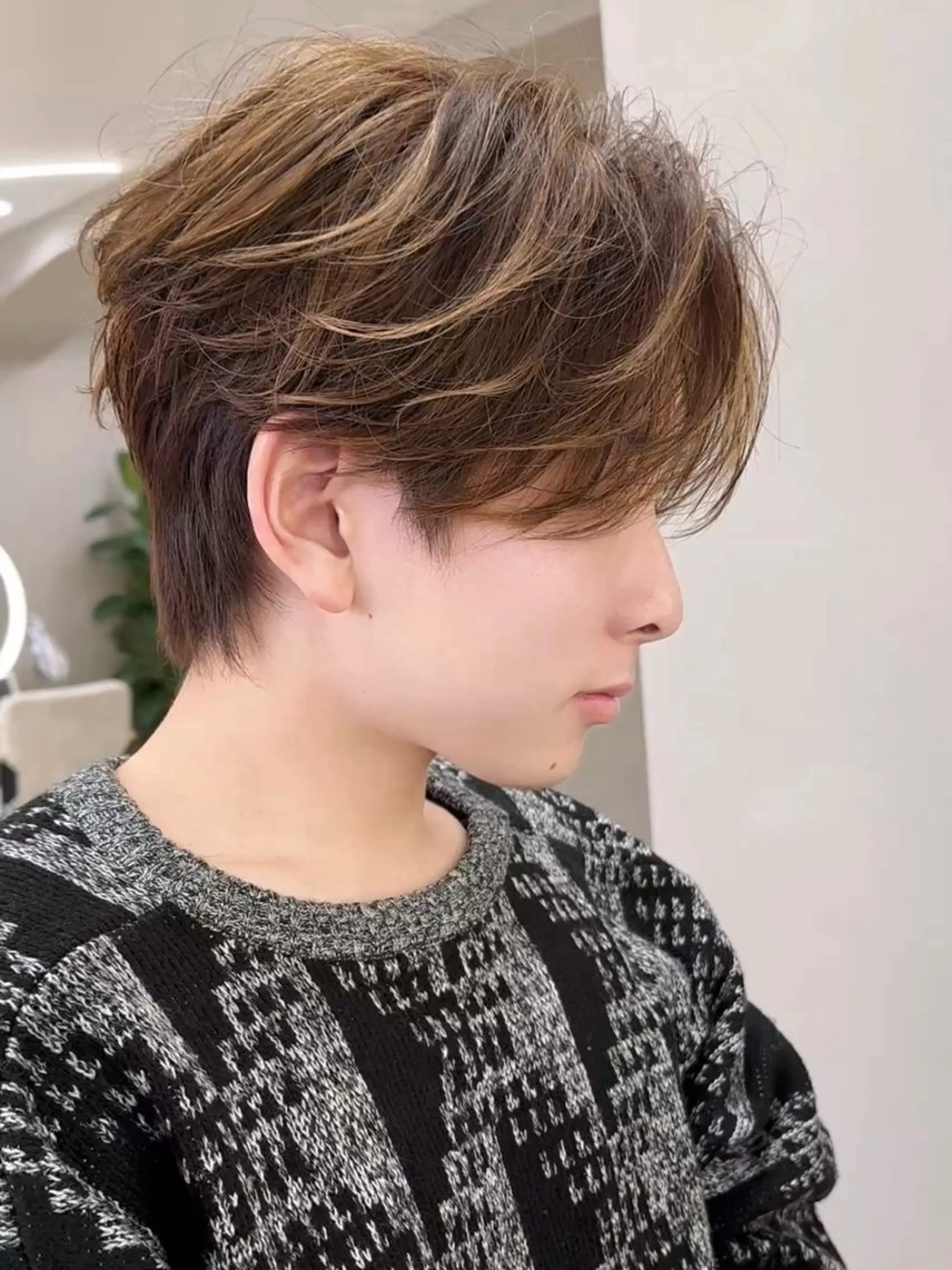 パーマ メンズ カット パーマ ショート/レイヤー /札幌/小山内のヘアスタイル