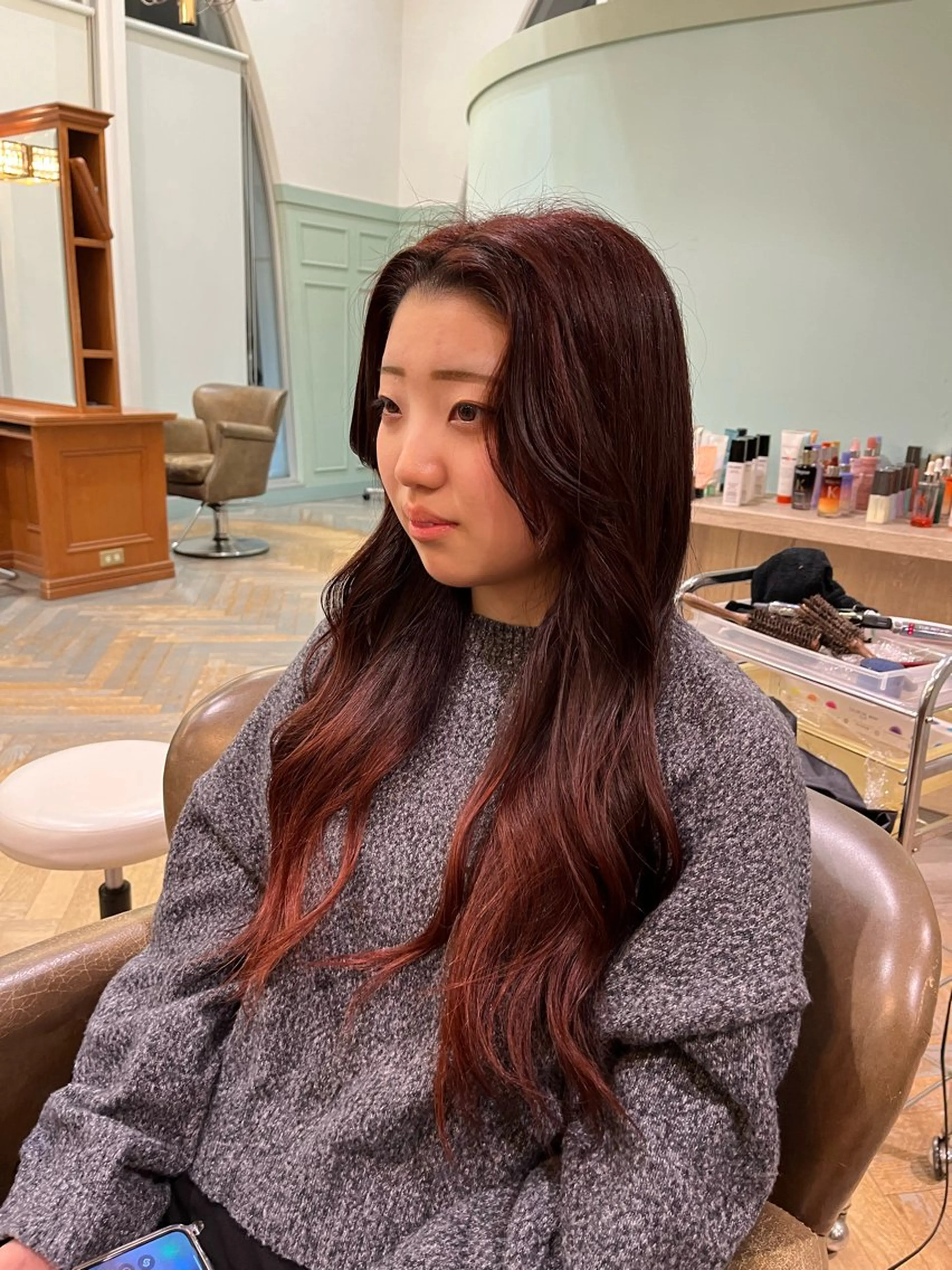 ロング プッティ所属・谷口 鈴音のヘアスタイル