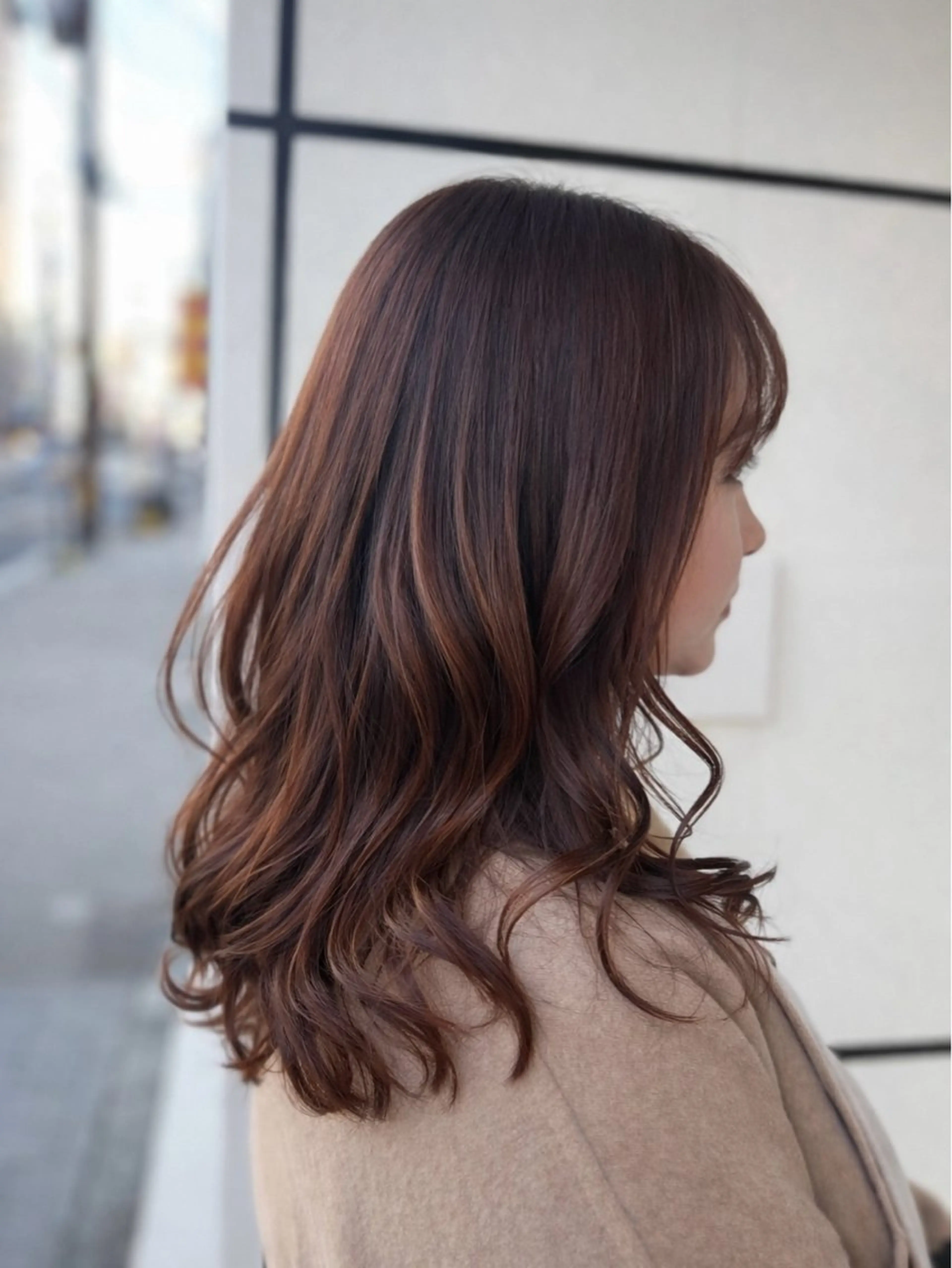 ミディアム カラー オレンジ テラコッタ カット ヘアカラー トリートメント 中原由貴 /WILLOW京橋のヘアスタイル