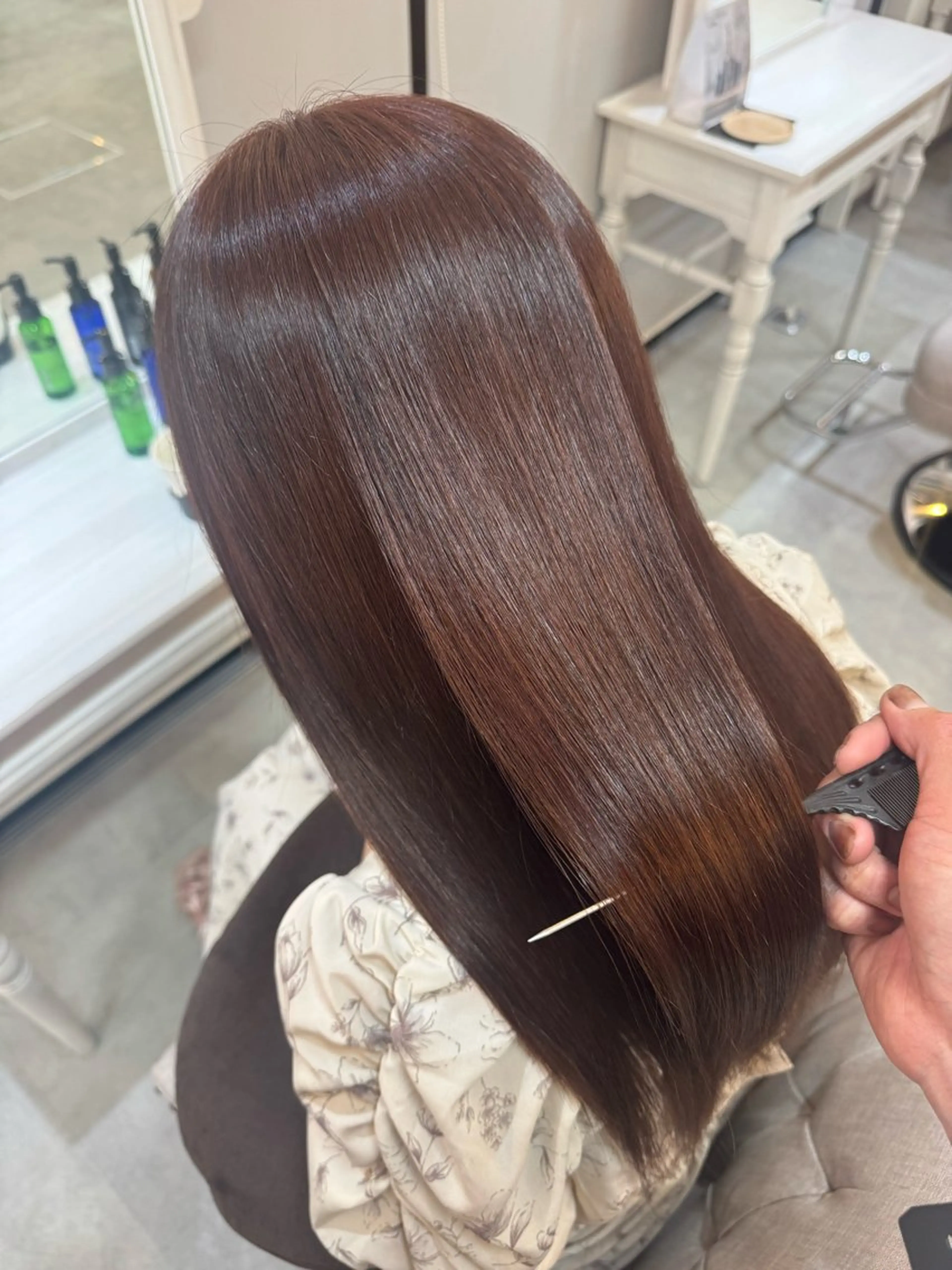 ロング カラー ヘアカラー 三瓶 龍皇のヘアスタイル