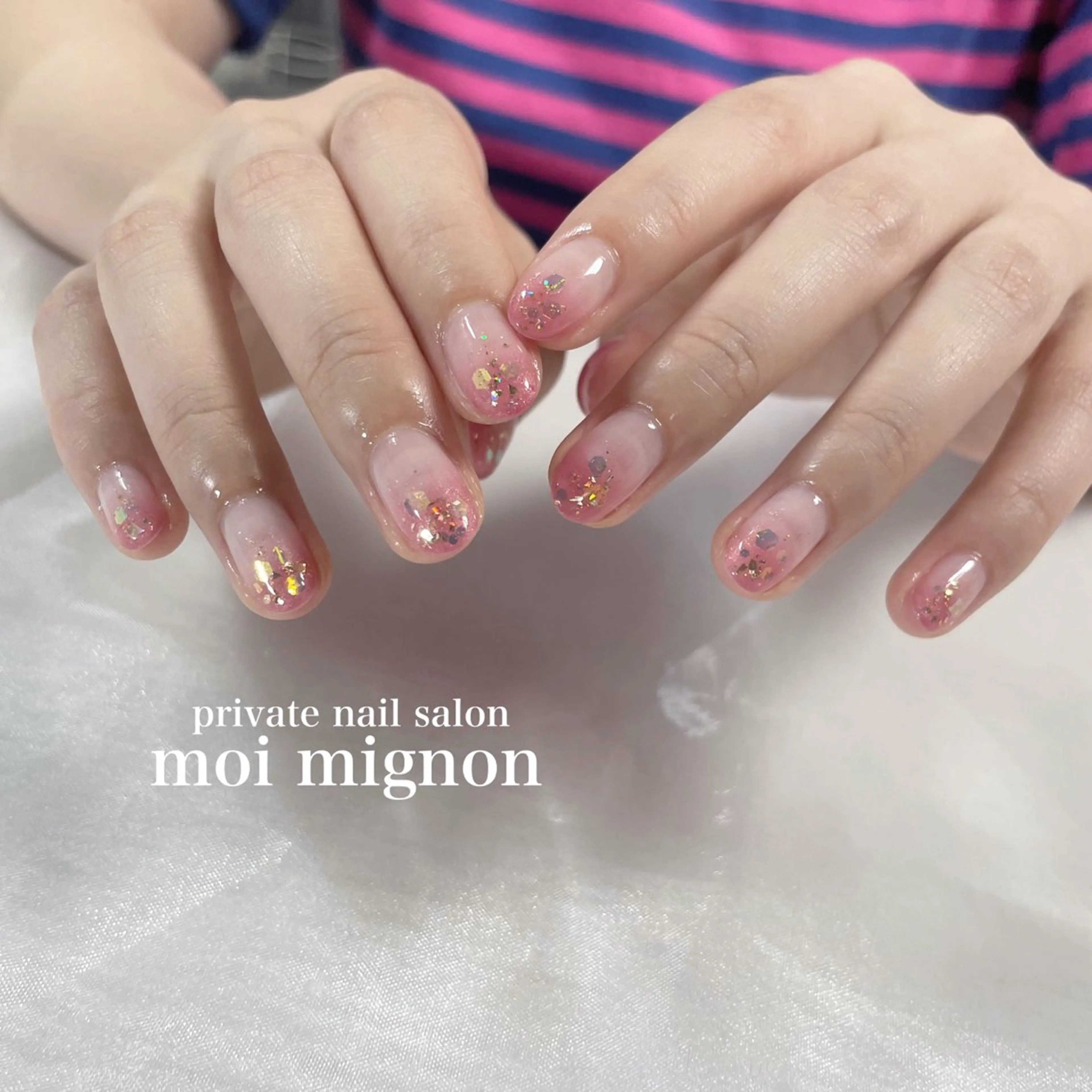 ネイル ラメ(グリッター) ハンドネイル nailist Aki♡のネイルデザイン