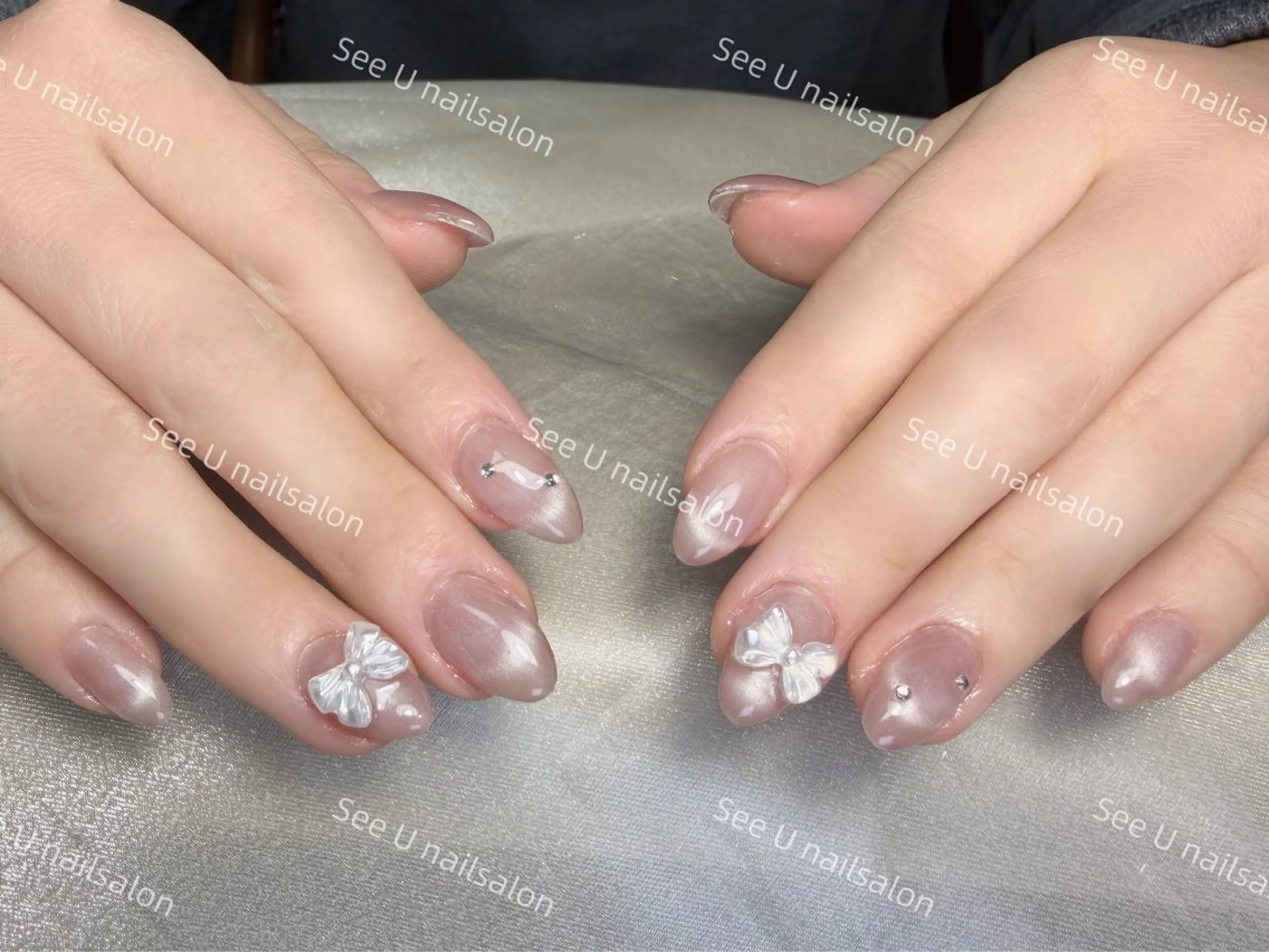 ネイル ジェルネイル 韓国ネイル パラジェル ワンホンネイル ハンドネイル See·U  nail salon所属・See.u モモ（南浦和）のネイルデザイン