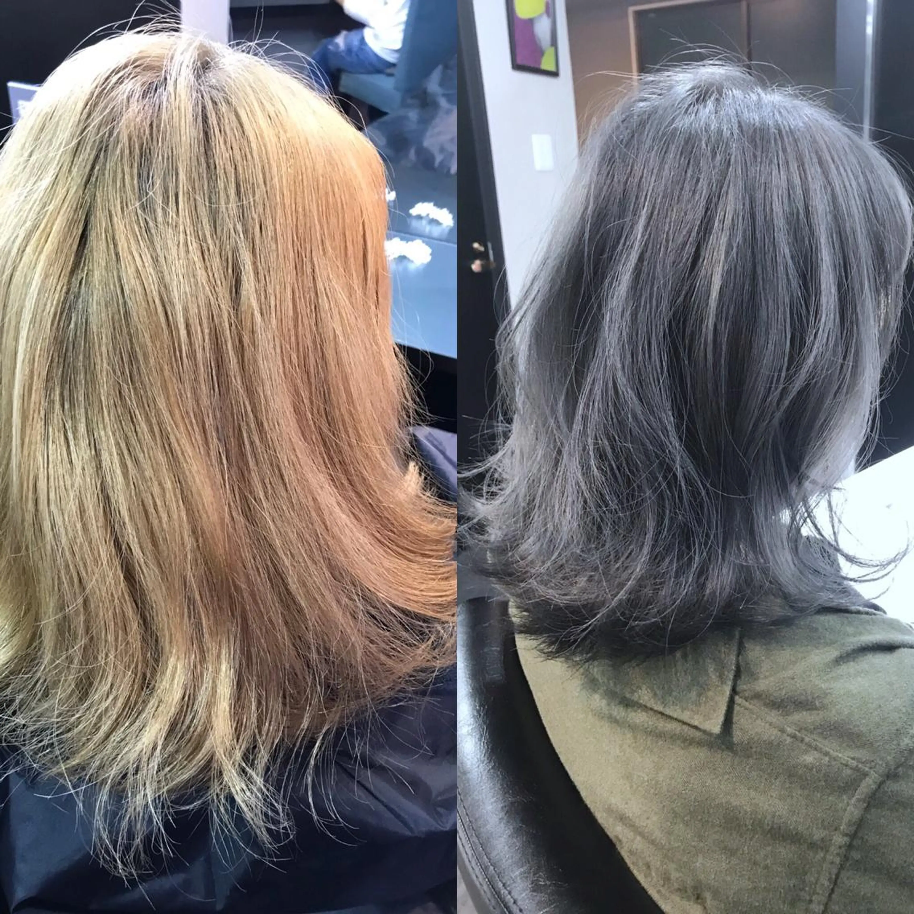 ミディアム カラー パーマ アッシュ ラベンダーカラー ラベンダーアッシュ 立川、北口.ans 黒木 和大のヘアスタイル