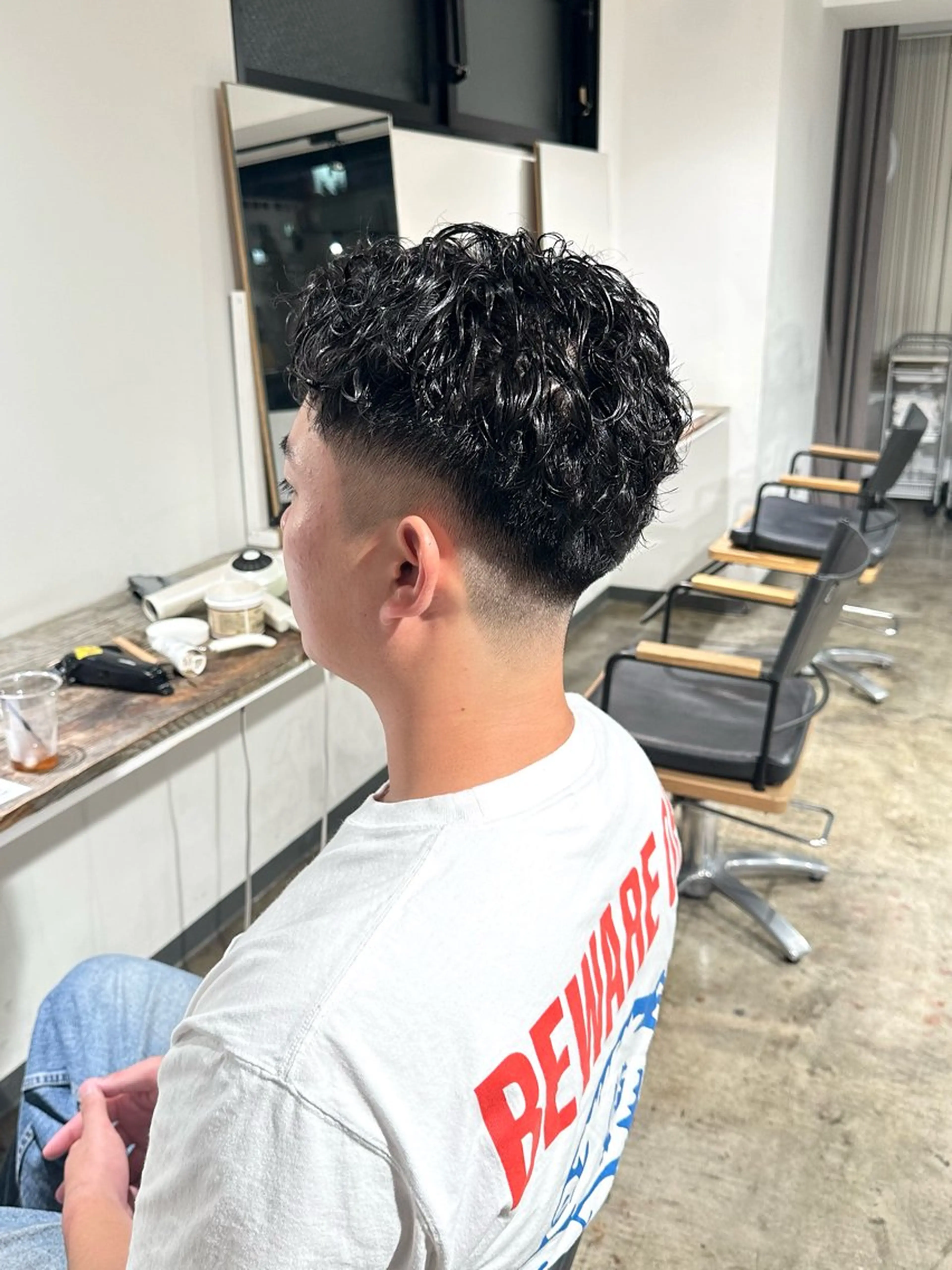 メンズ フェードカット メンズパーマ スキンフェード 骨格補正施術/メンズ 専門美容師/YUYAのヘアスタイル