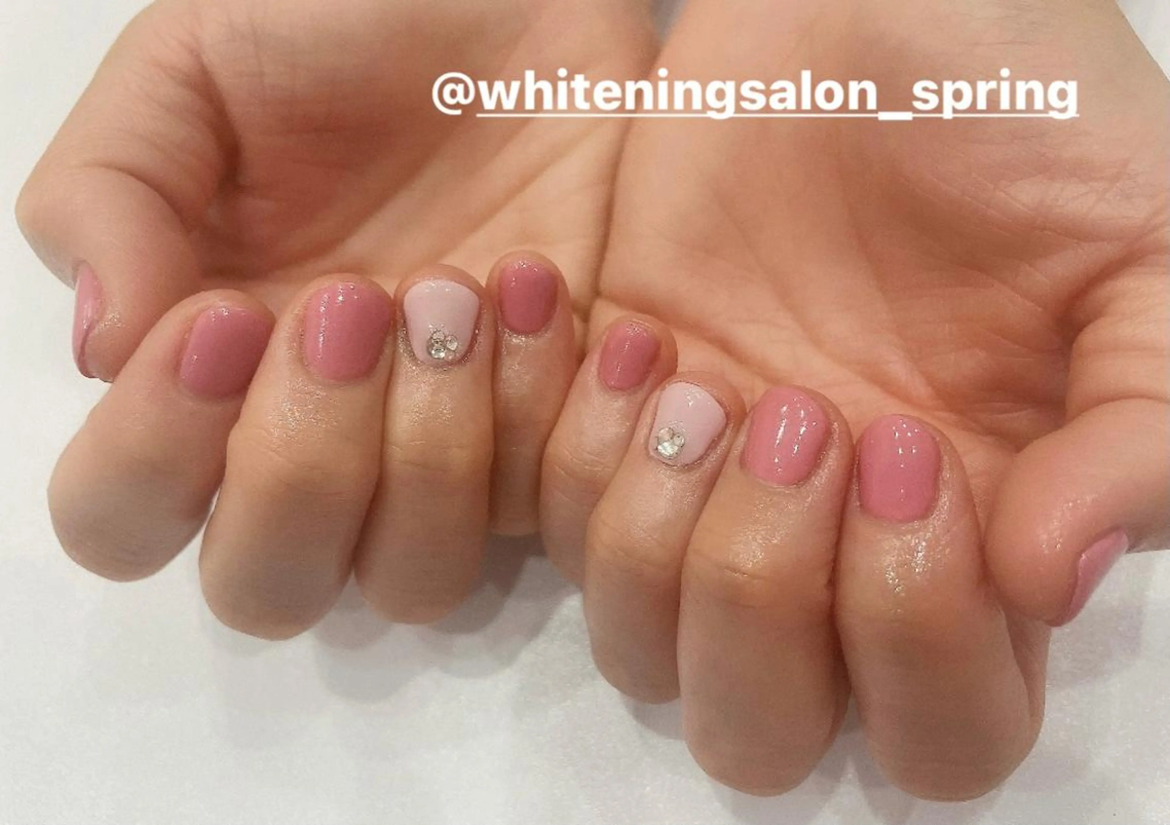 ネイル ワンカラーネイル ピンク シンプルネイル Nakao Hitomiのネイルデザイン