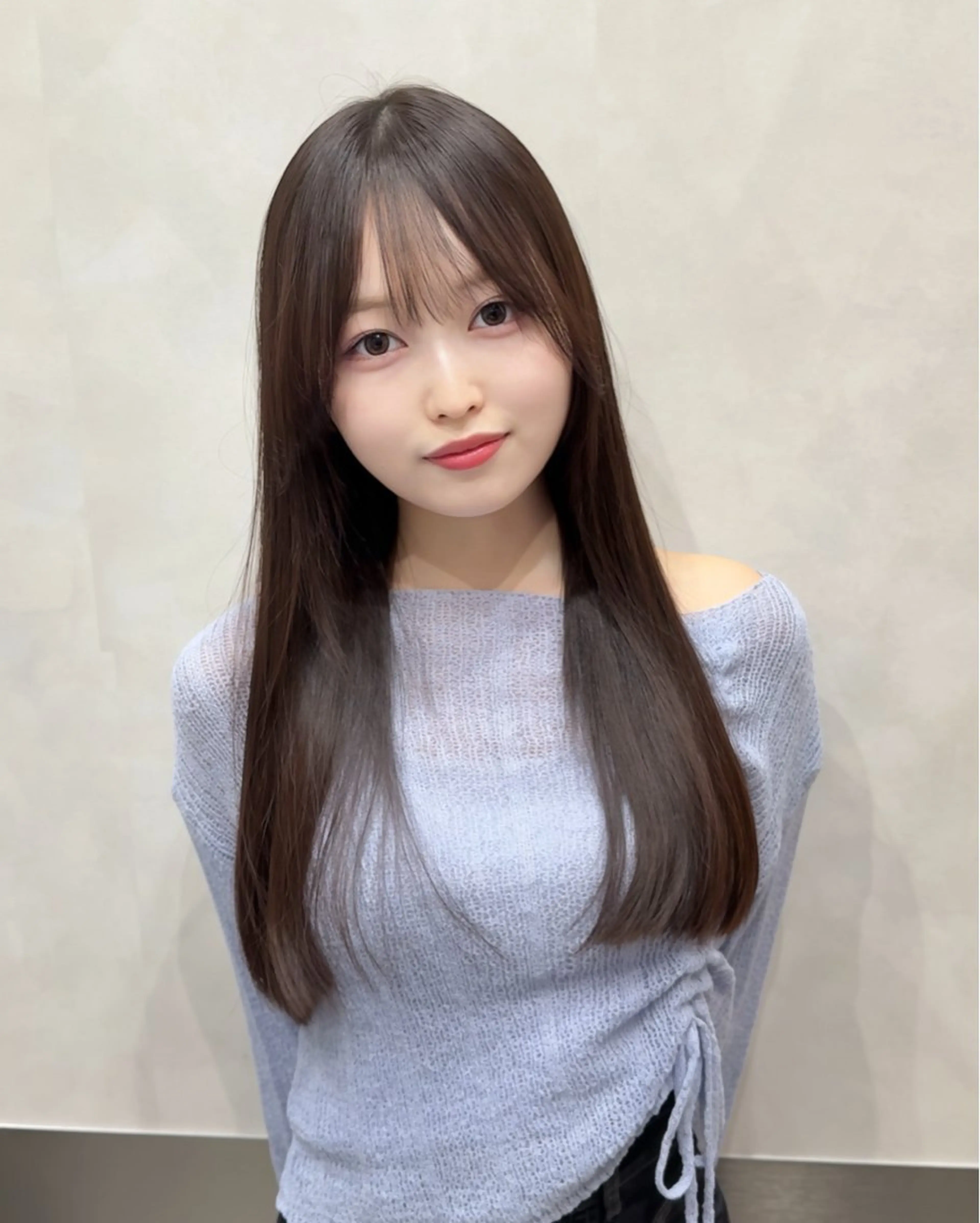 ロング 縮毛矯正 トリートメント ゴートゥデイシェアサロン原宿vita所属・縮毛矯正クロスパーマ 益子達也のヘアスタイル