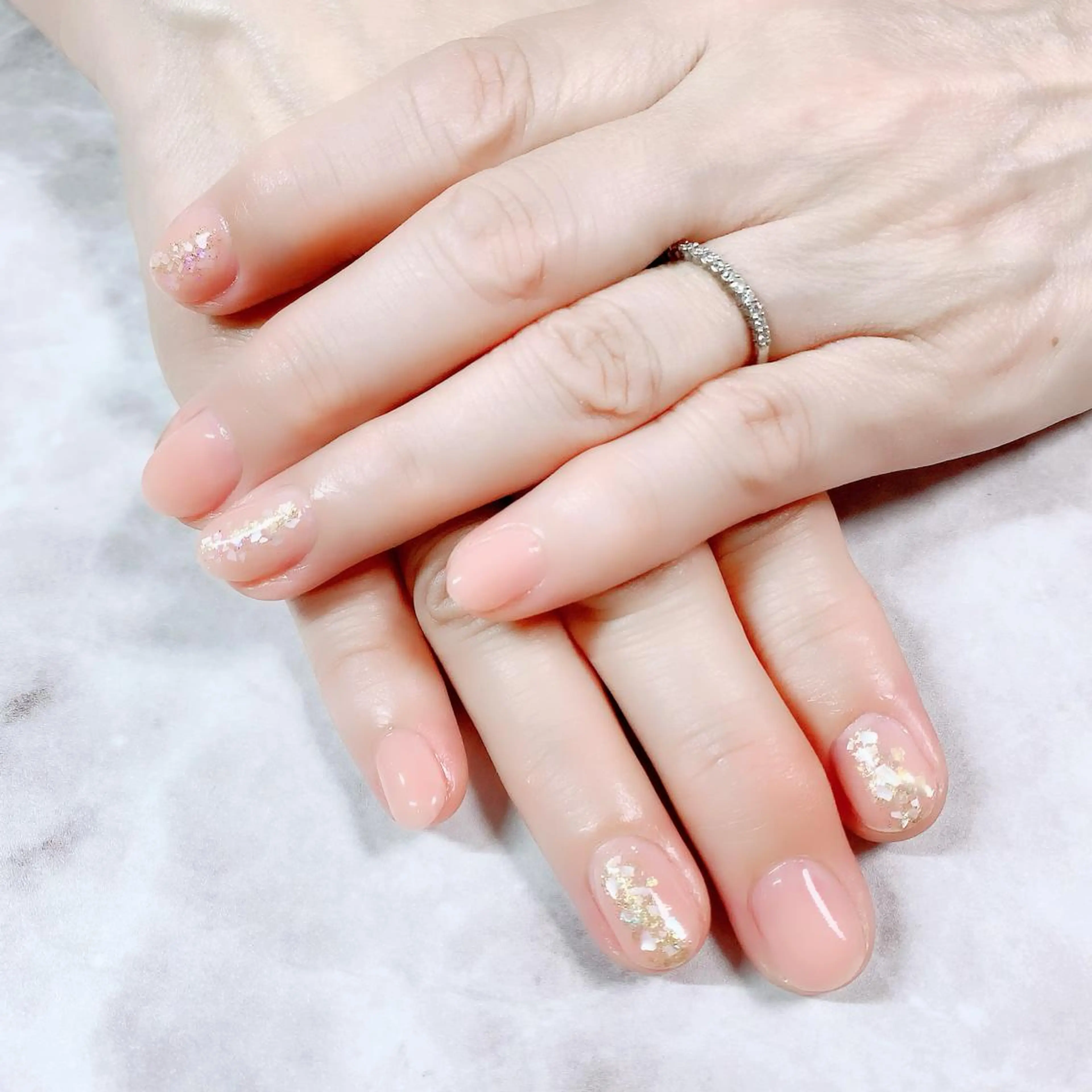 ネイル マジョリカ ブルーのネイルデザイン