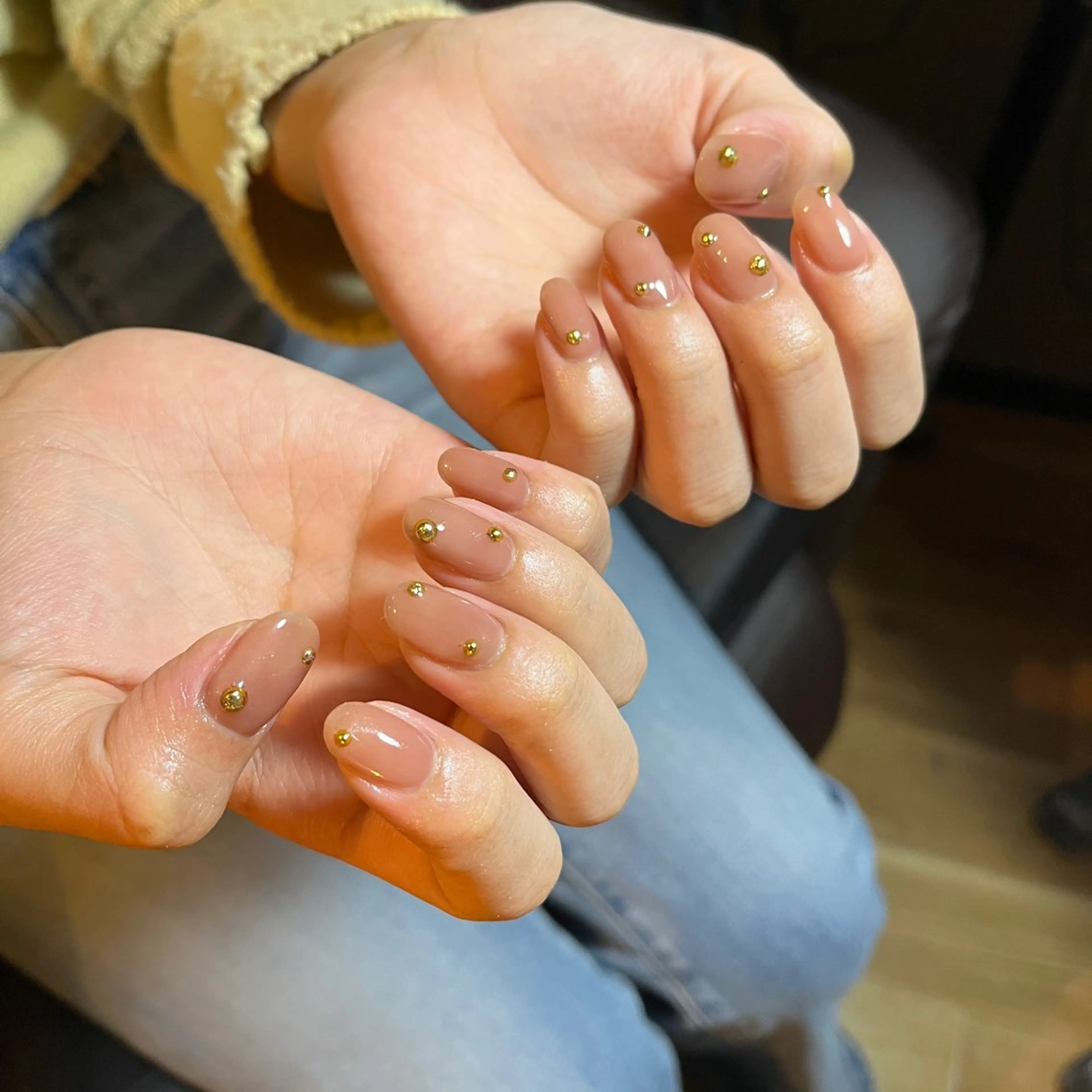 ネイル シンプルネイル フリーランス¨̮⃝ ネイリストOKADAのネイルデザイン