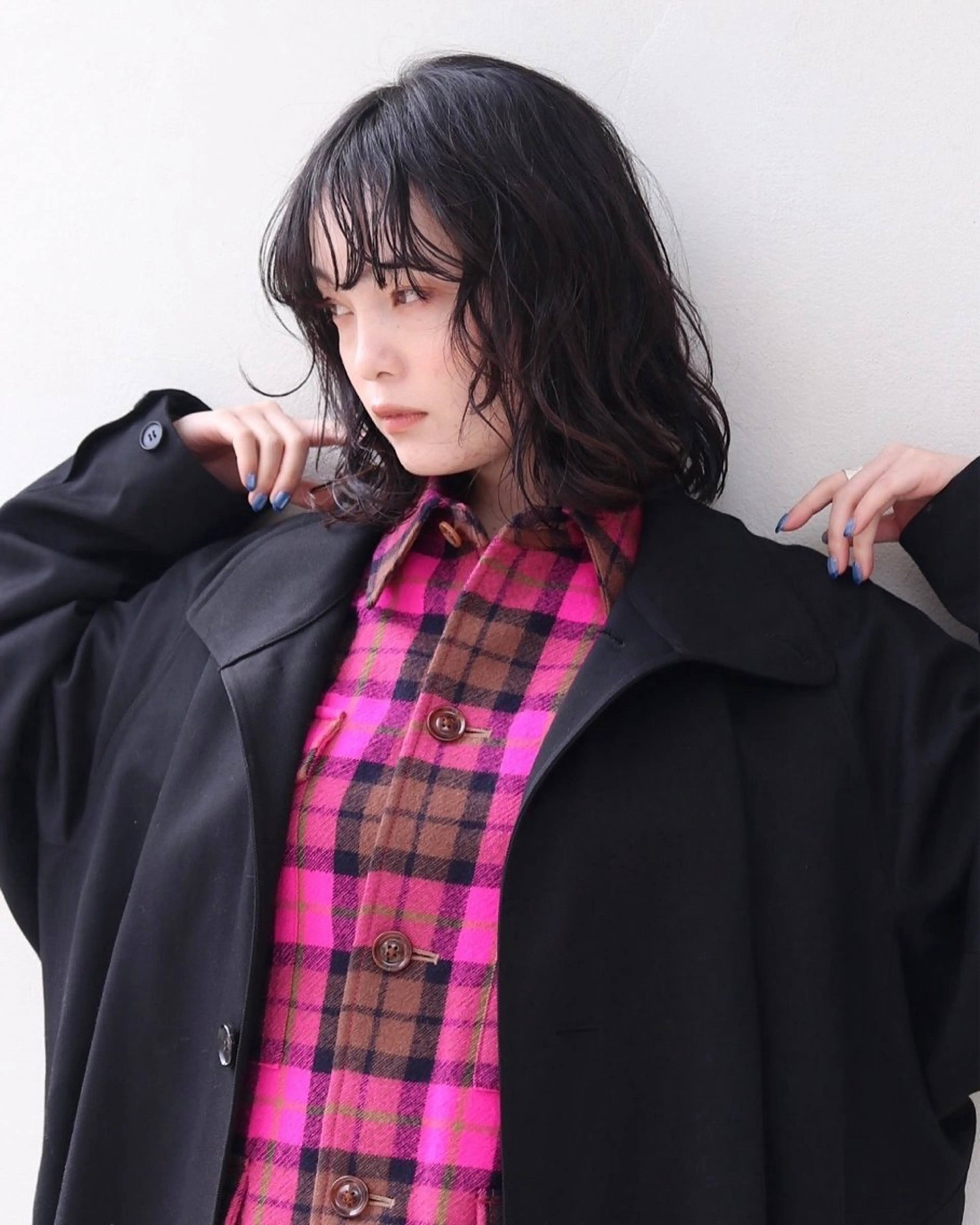 ミディアム カット パーマ 村瀬 浩司のヘアスタイル