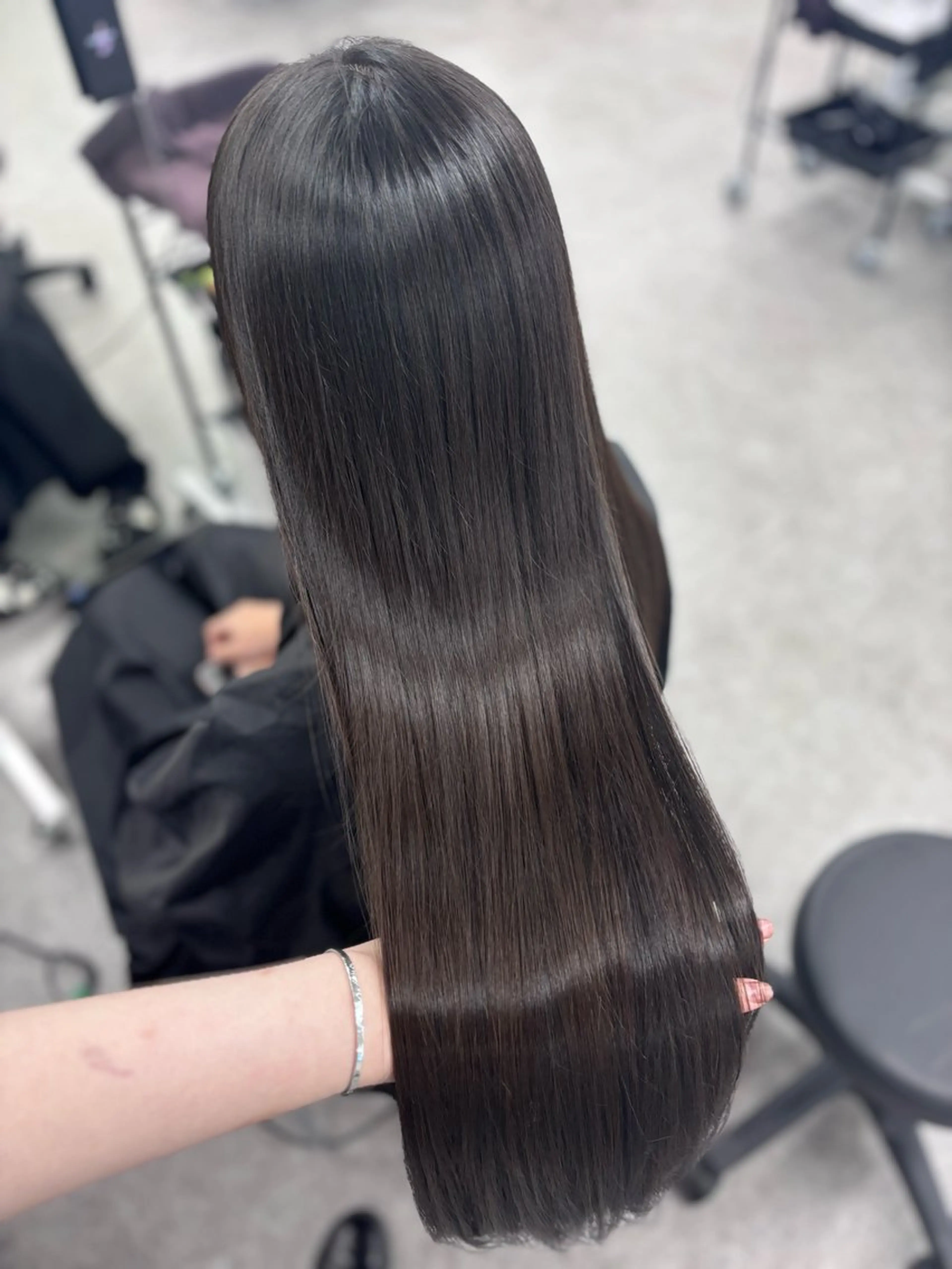 ロング カラー ヘアカラー 韓国風暗髪ヘア🤍 🫧MIREIのヘアスタイル