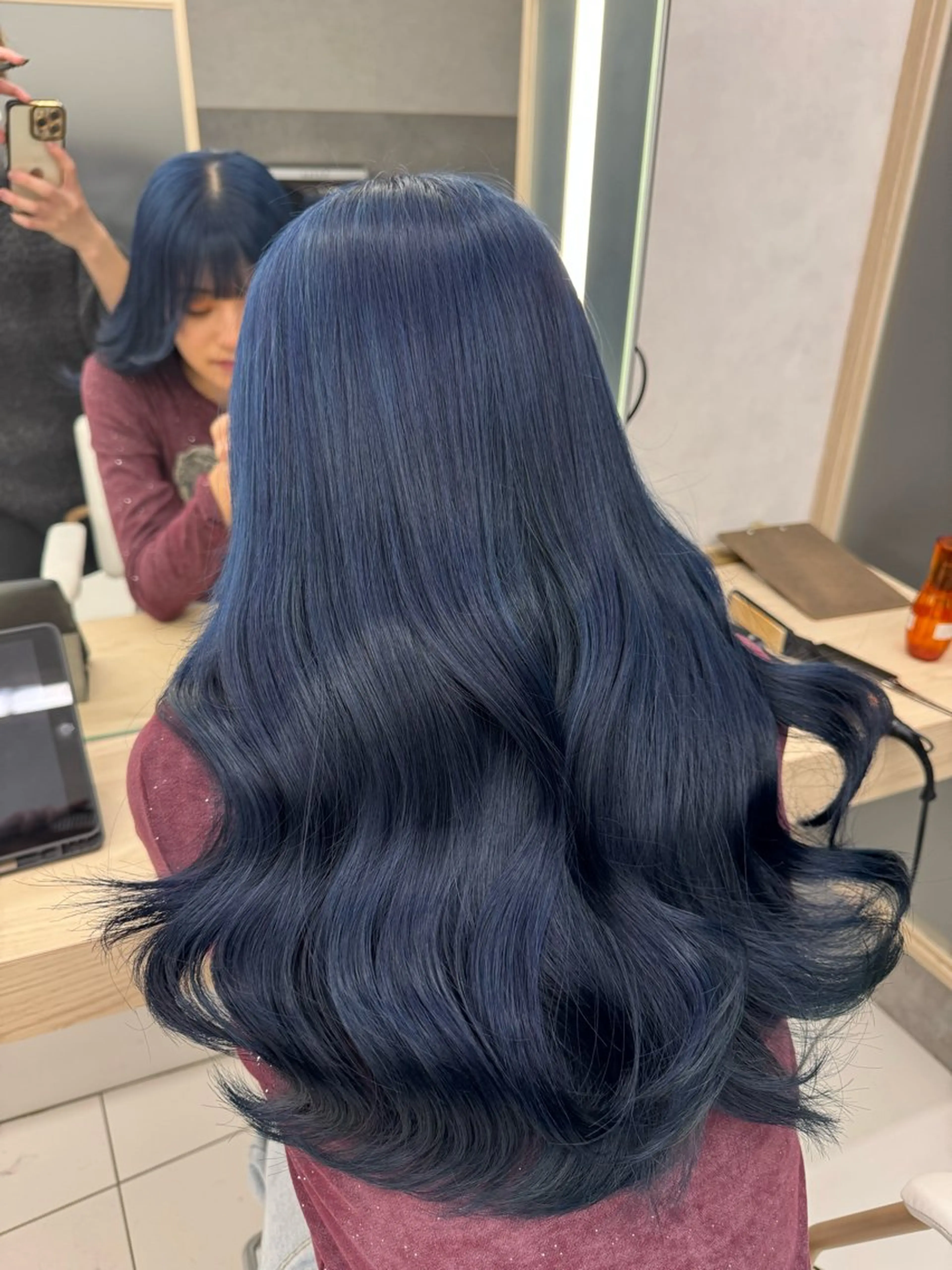 ロング カラー 顔まわりカット/ カラー/西野和裕のヘアスタイル