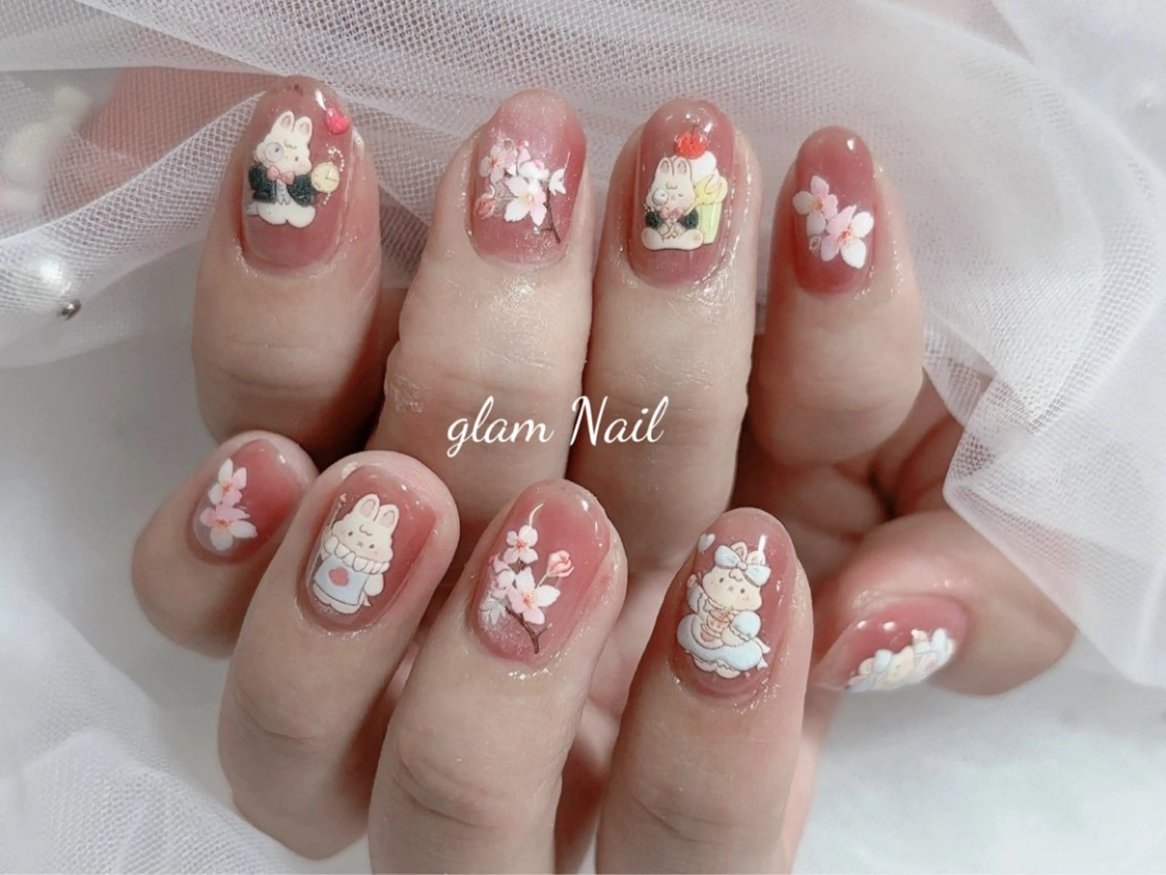 ネイル 春ネイル グラム ネイルサロンのネイルデザイン