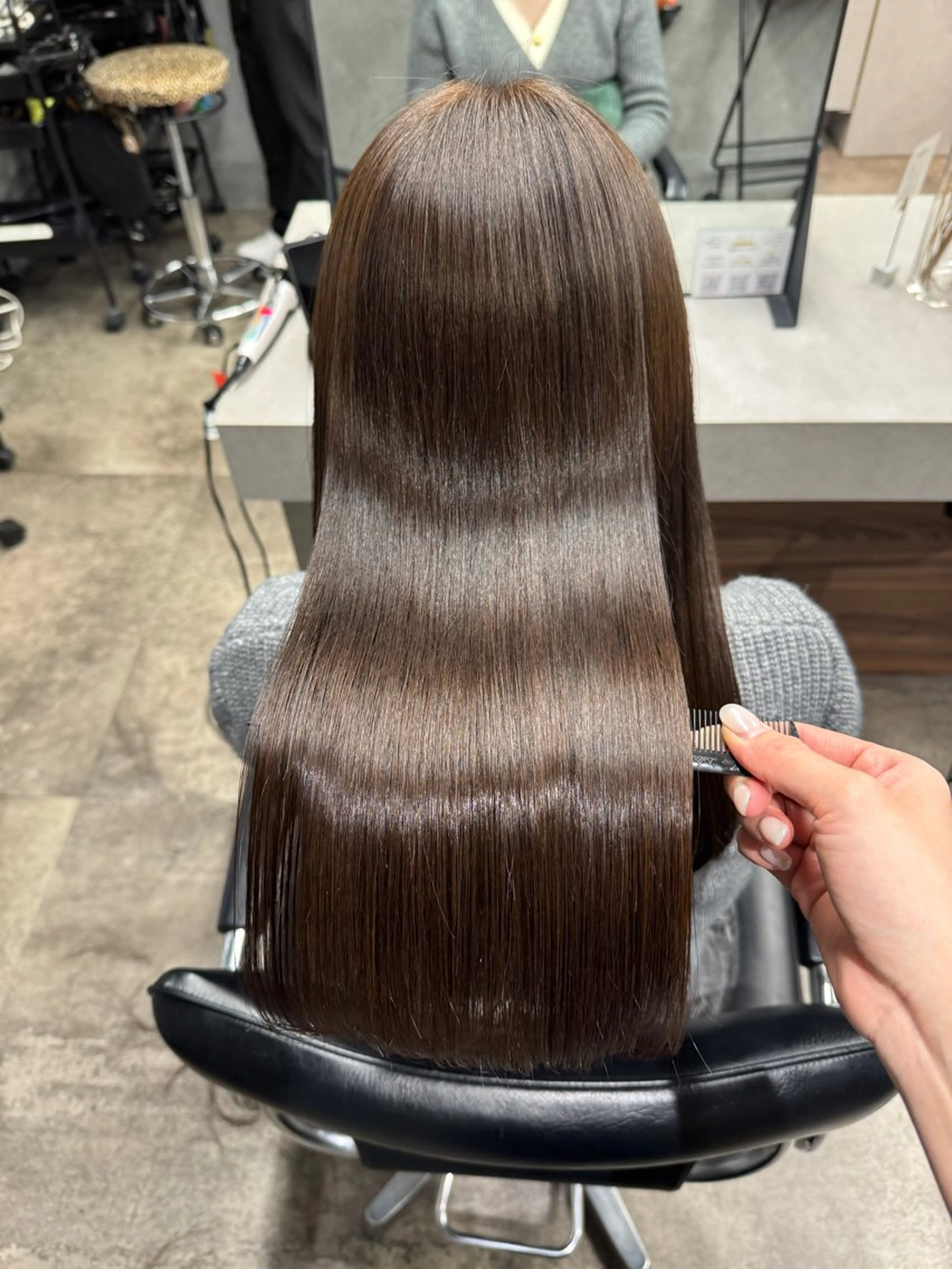 ロング カット ヘアカラー 縮毛矯正 トリートメント 髪質改善/艶髪 MINAMIのヘアスタイル