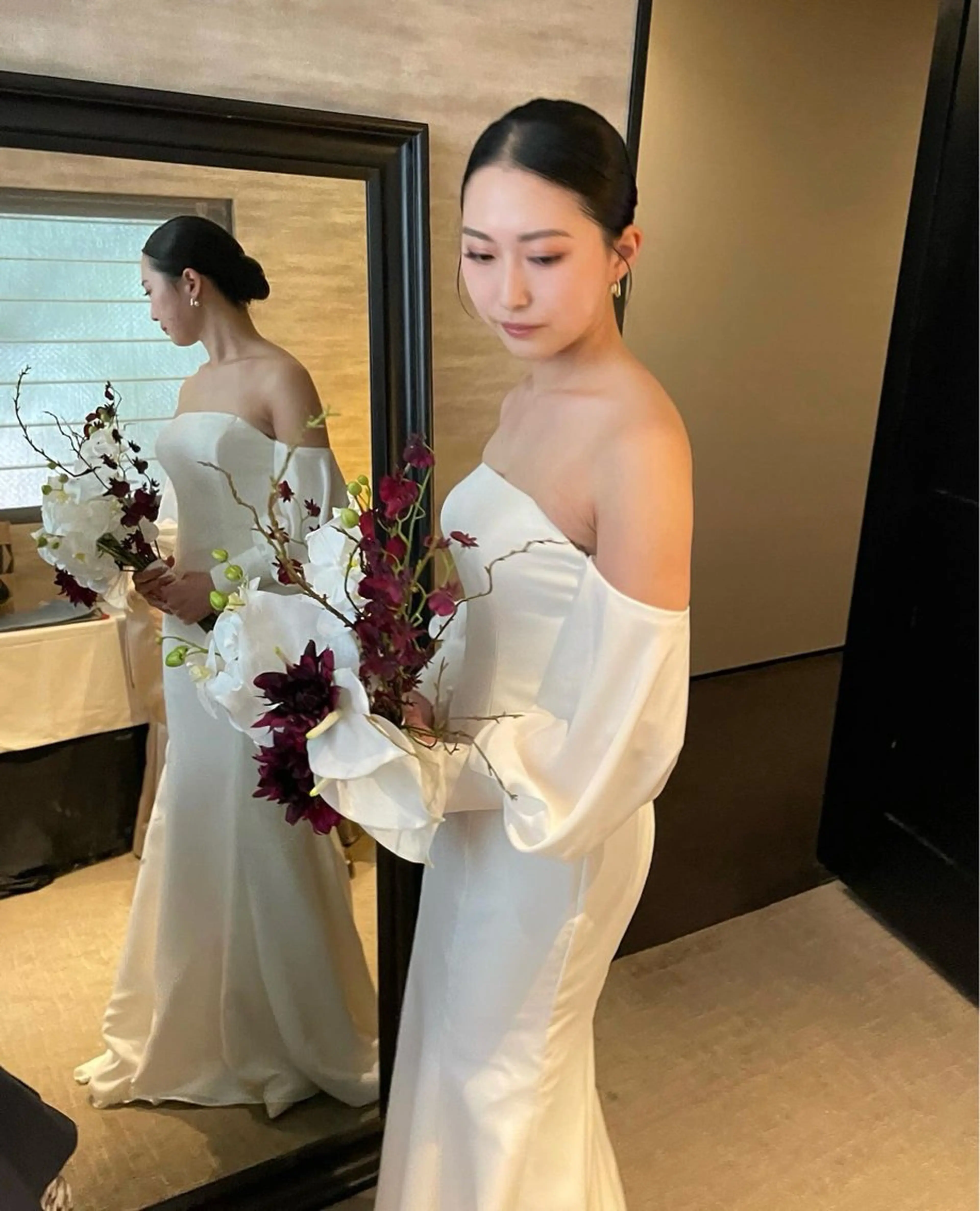 💐【当日花嫁ヘアメイク】💐サロン支度/大切な日のお手伝いをさせていただきます💍結婚式・二次会・パーティーの写真