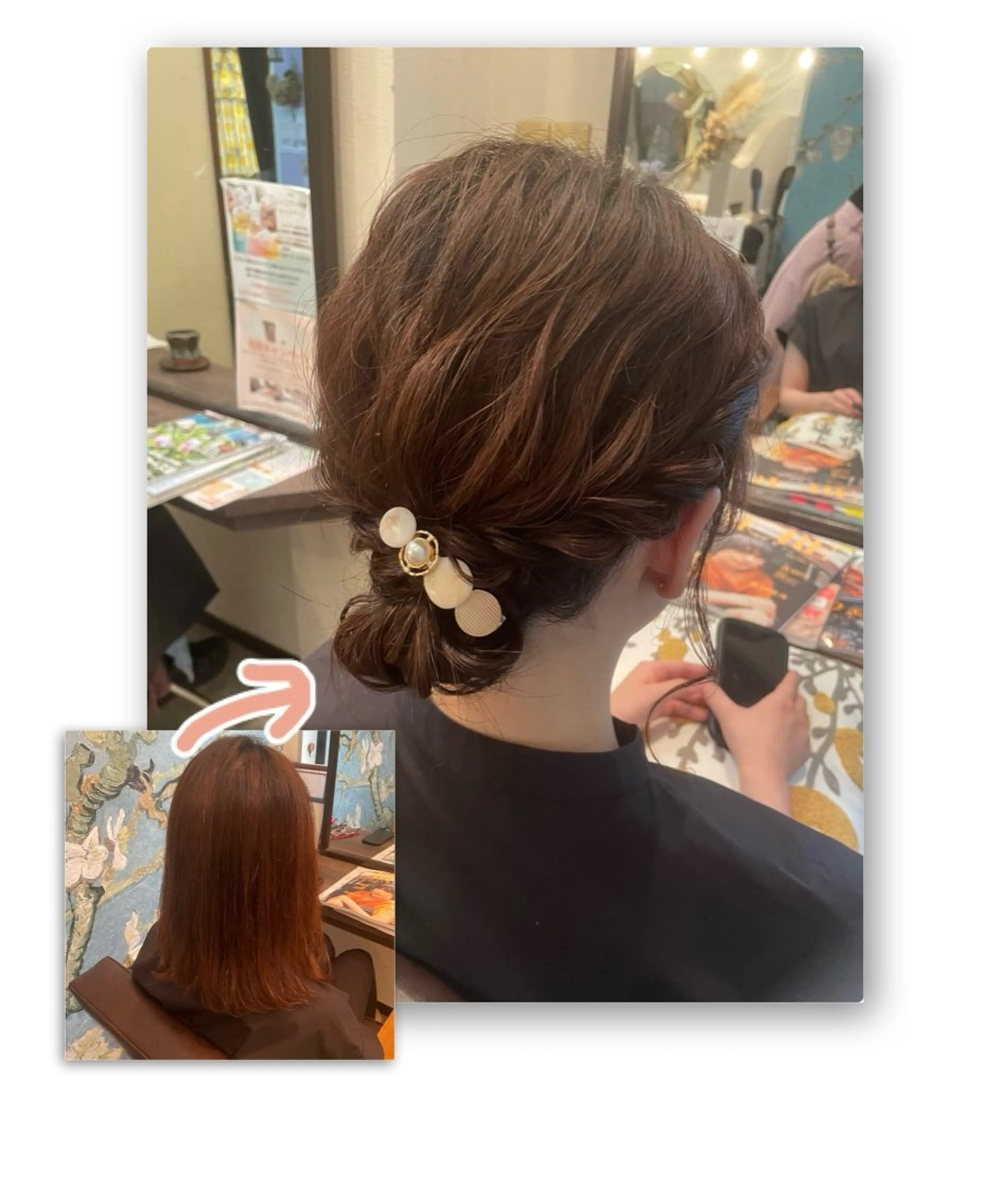 ヘアアレンジ hair  make echo所属・hair make echo滿木あい花のヘアスタイル