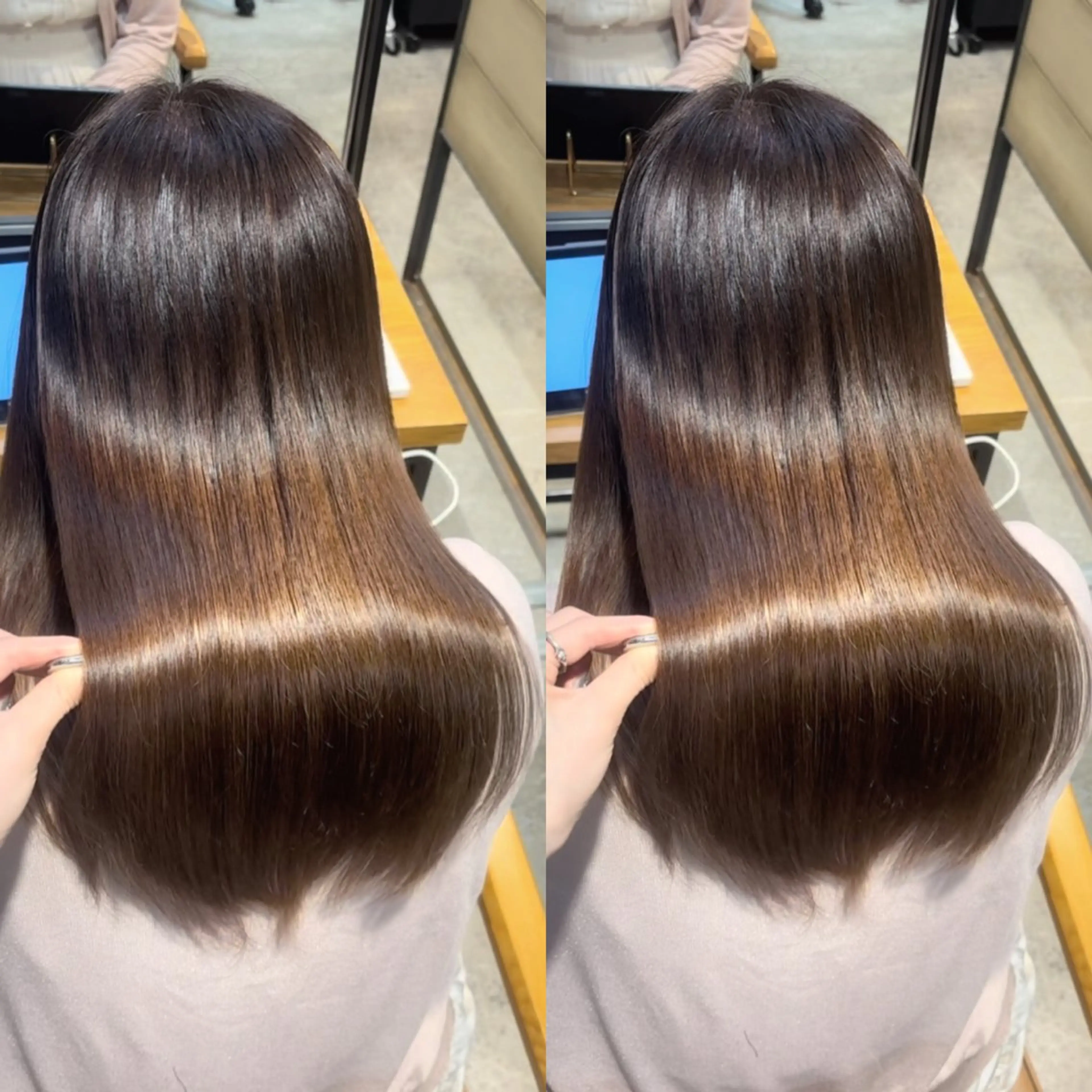 ロング カラー 新宿/髪質改善/ 縮毛矯正/松永ゆいのヘアスタイル