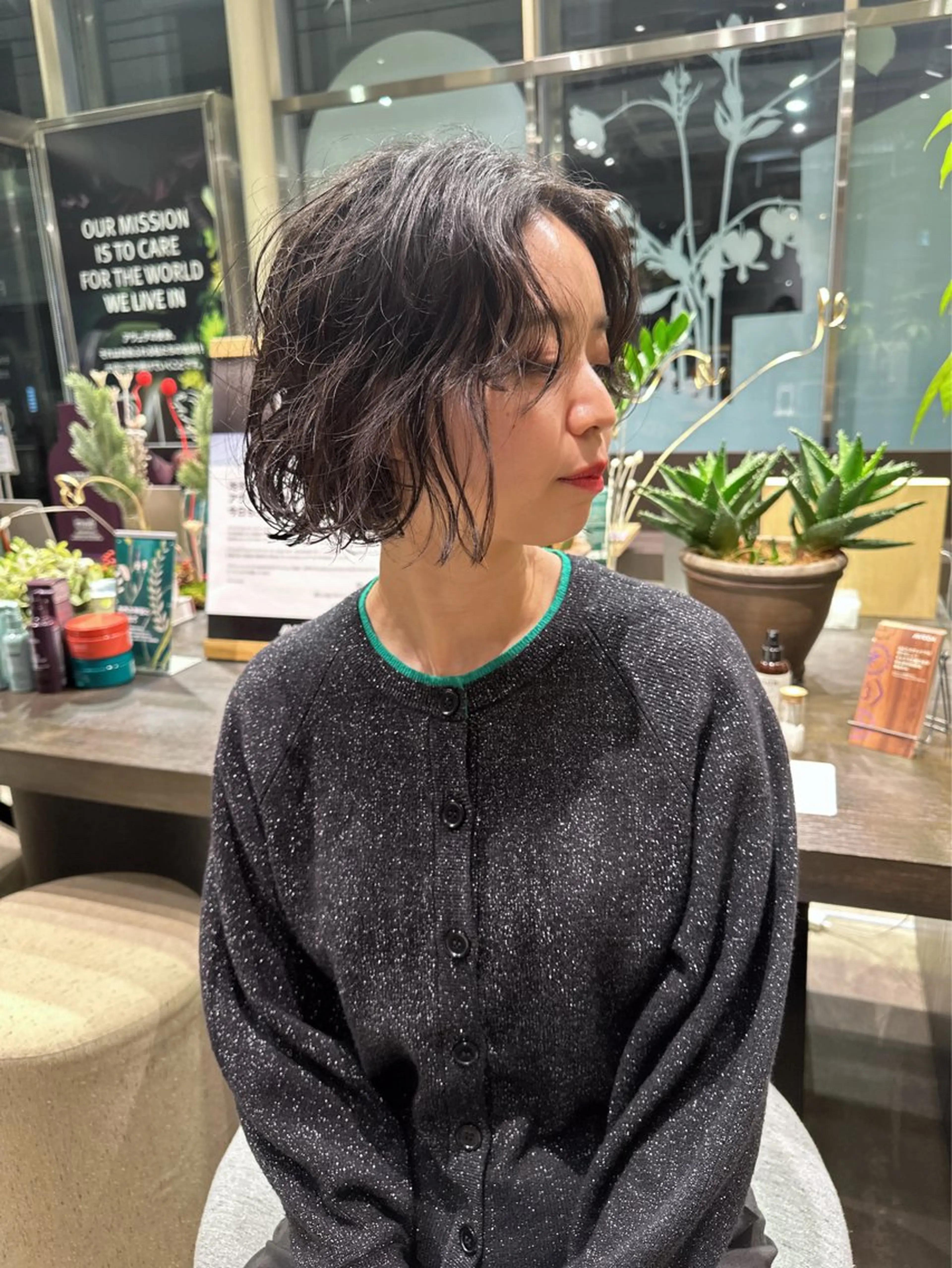 ショート パーマ AVEDA Lifestyle  Salon & Spa 南青山所属・🌿カットモデル募集 🌿rinonのヘアスタイル