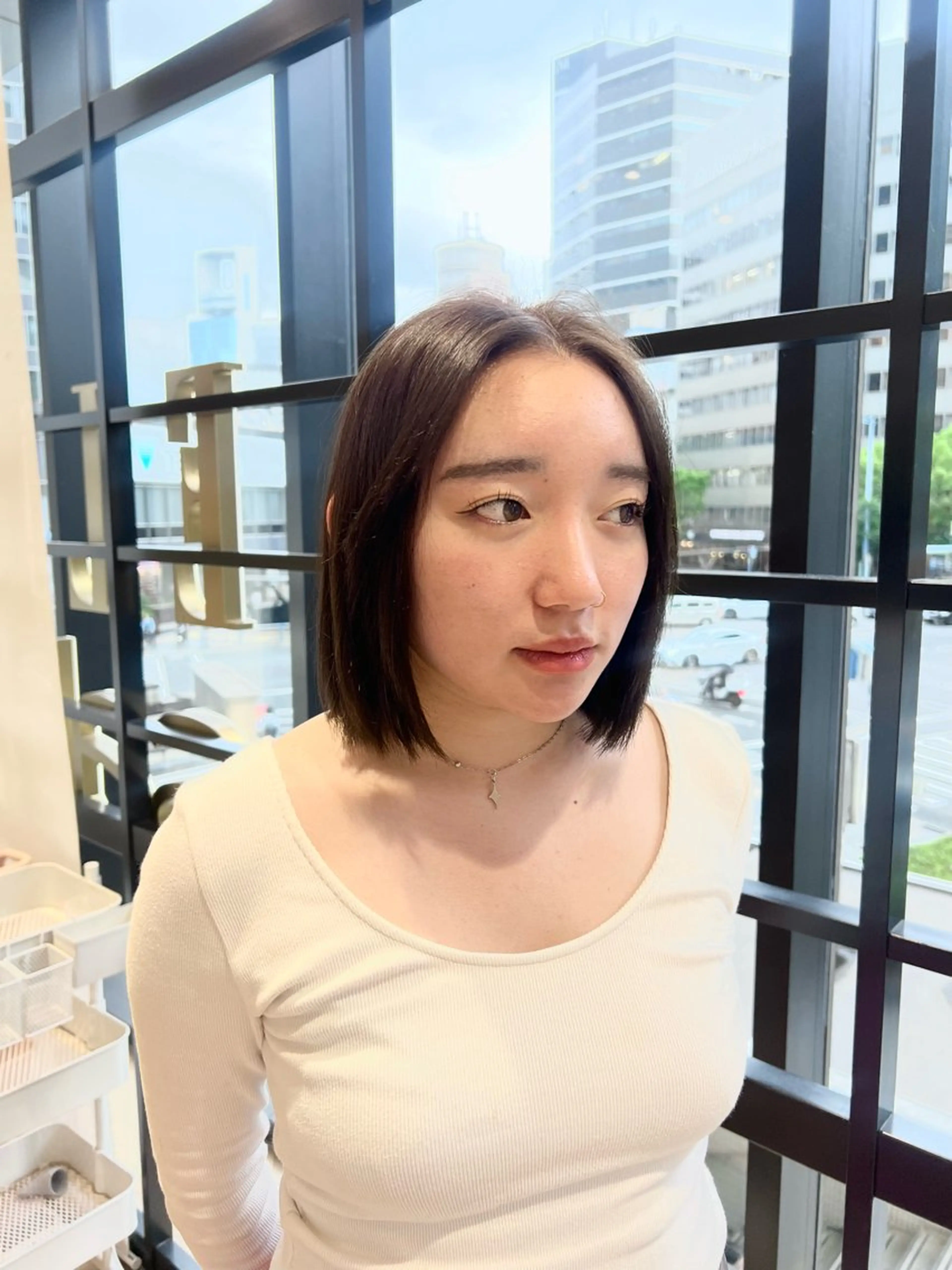 ショート カラー オリーブカラー カット ヘアカラー トリートメント 似合わせ/レイヤー 💟SAEのヘアスタイル