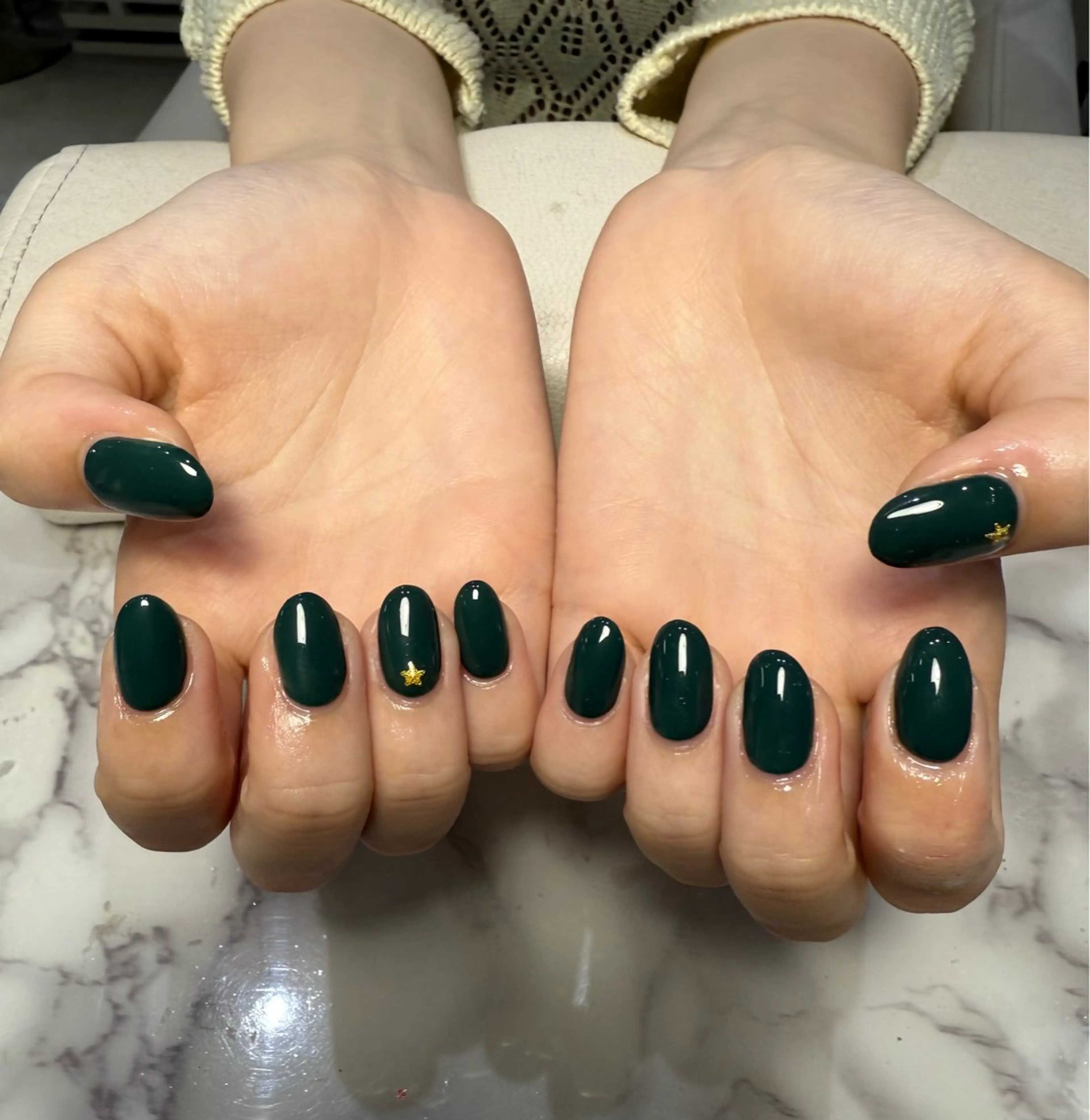 ネイル グリーン ハンドネイル tumake🩷 Aliceのネイルデザイン