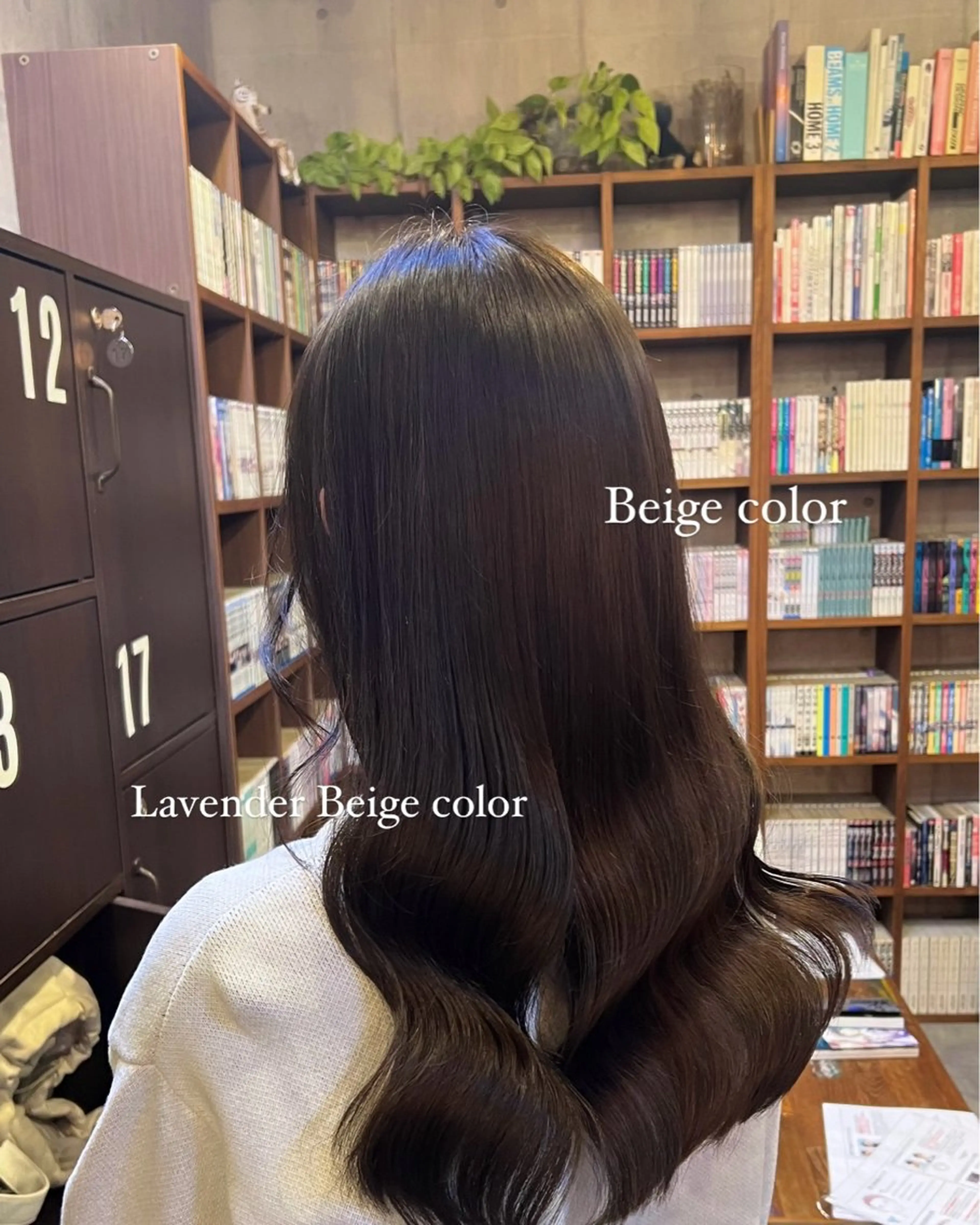 セミロング カラー ベージュカラー ラベンダーカラー ラベンダーベージュ ヘアカラー トリートメント ヘッドスパ soft beige naoki.のヘアスタイル