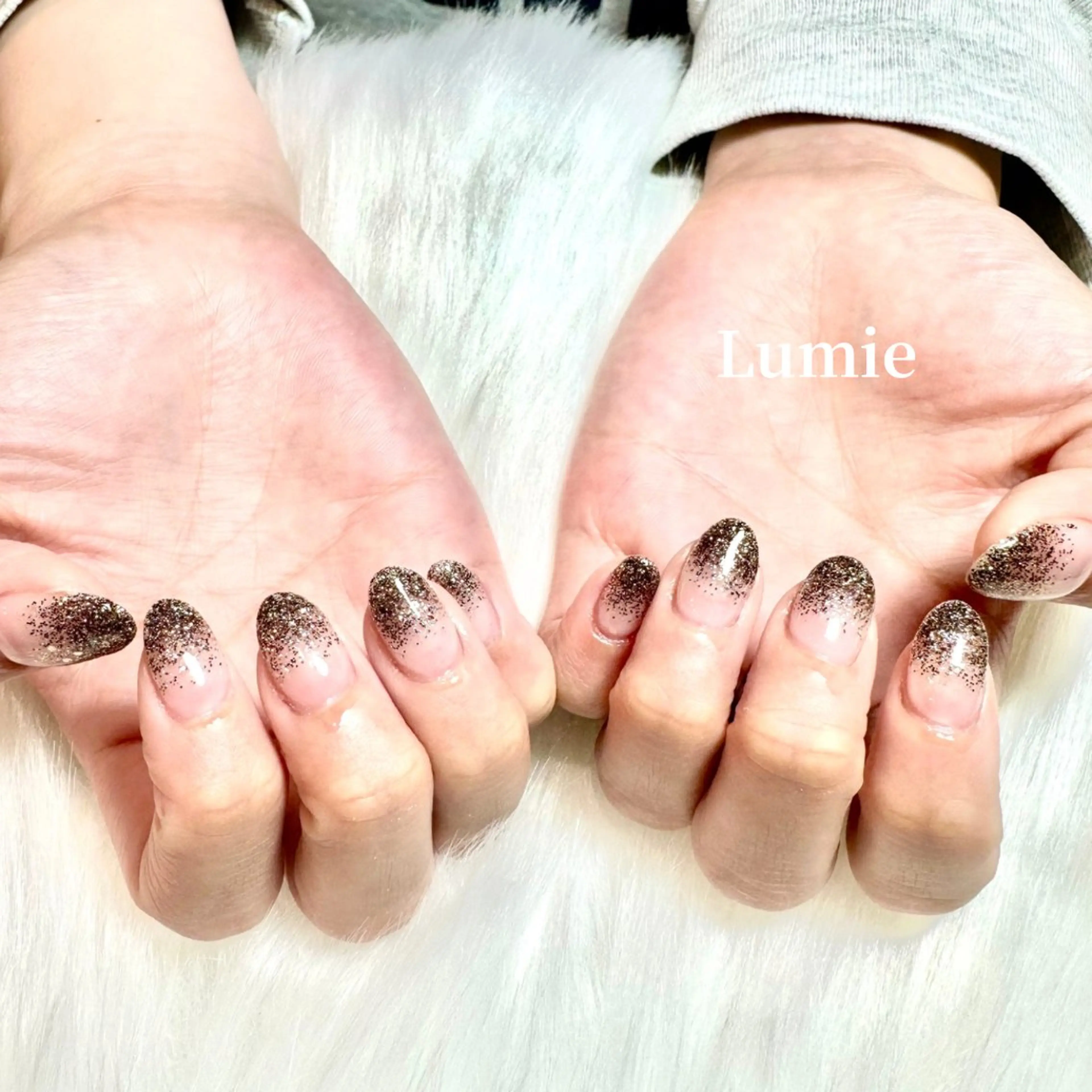 ネイル ラメ(グリッター) ラメグラデーション Private Salon  Lumie所属・Lumie〜 ネイルと癒しの空間〜のネイルデザイン