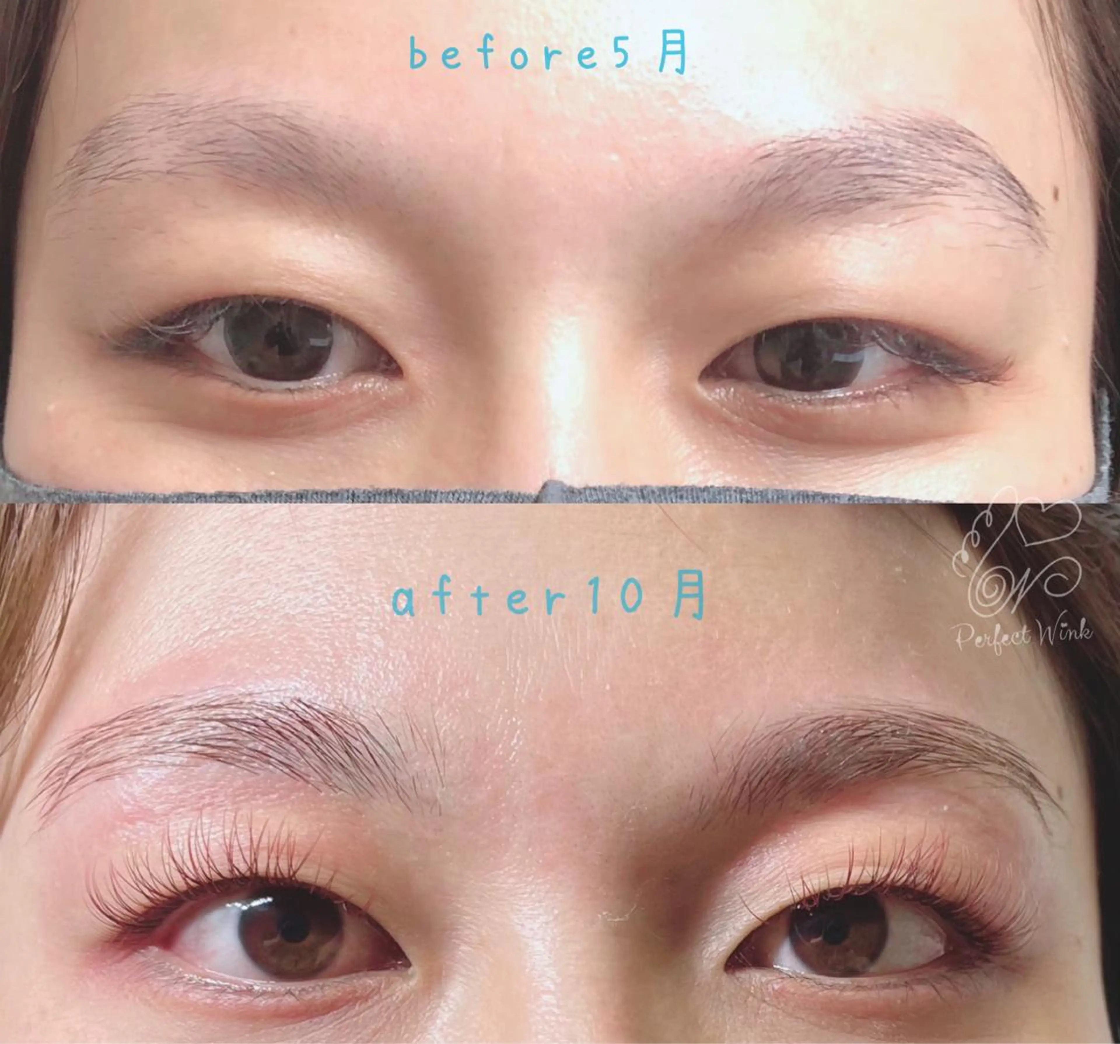 カラー マツエク・マツパ ブリーチ マツエク パーフェクトウィンク ちぢいわみのりのマツエク・マツパデザイン