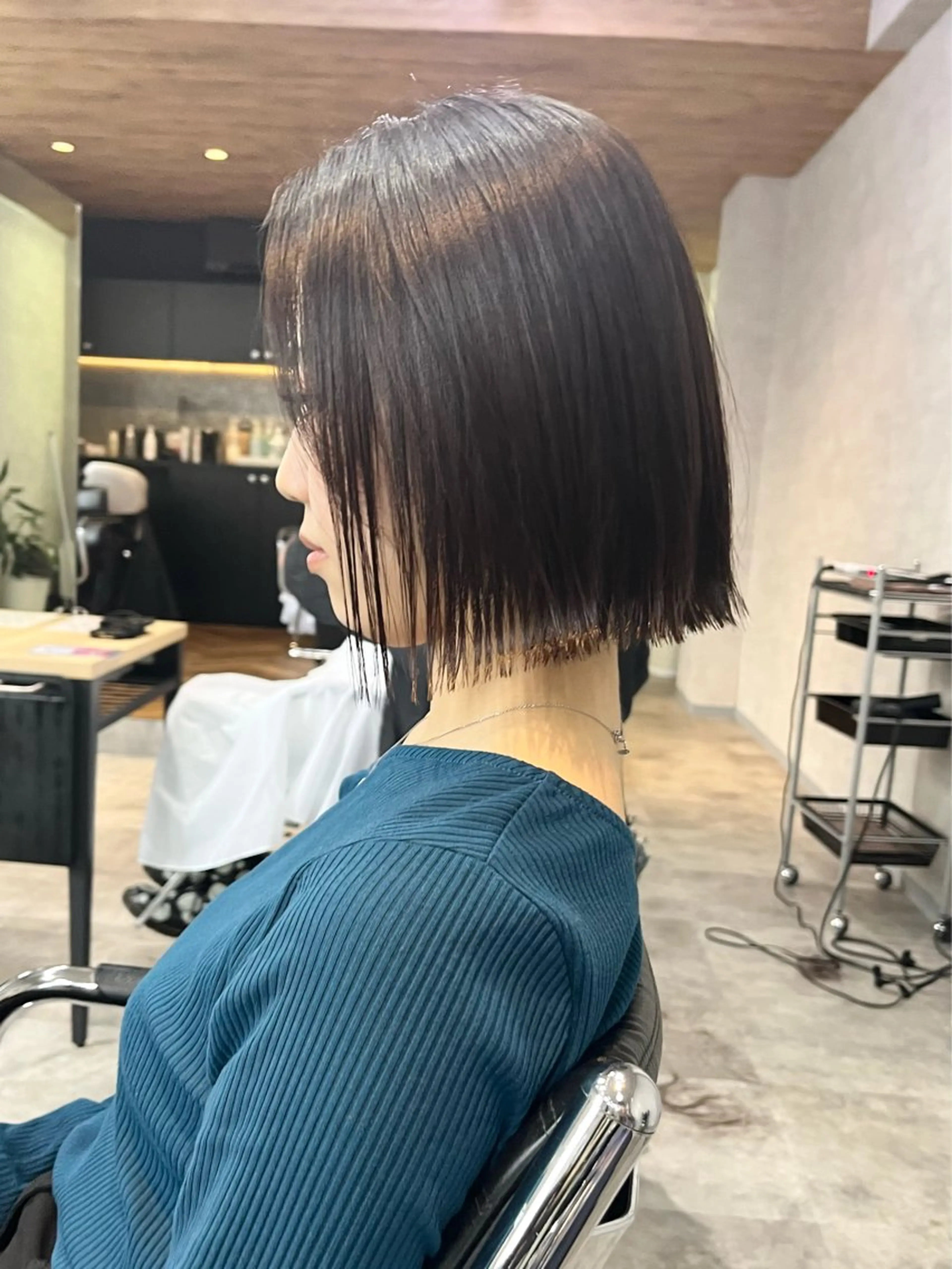 ショート カット 縮毛矯正 ボブ×縮毛矯正 ryotaのヘアスタイル