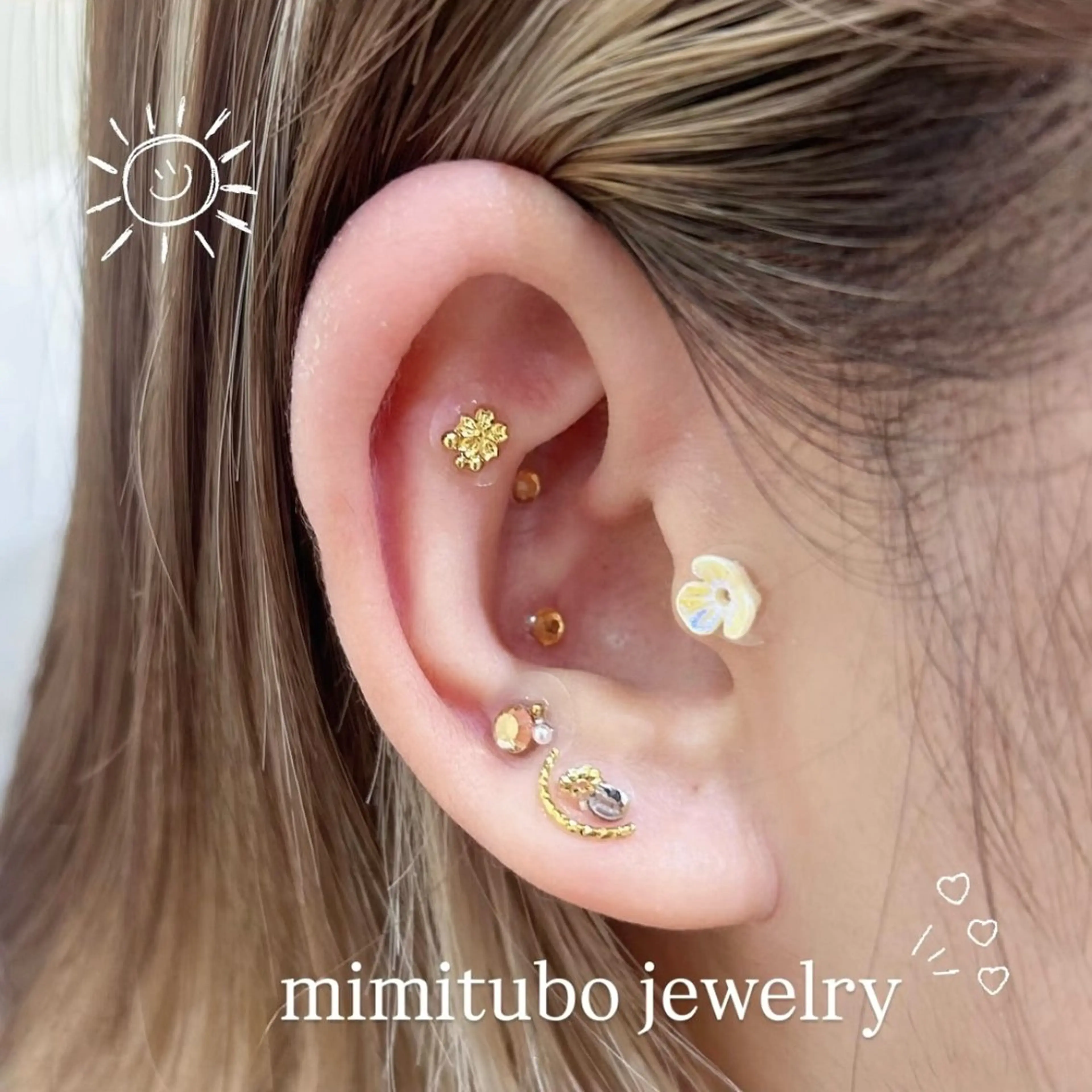 Emi🎧/束感 パーマ/パリジェンヌのマツエク・マツパデザイン