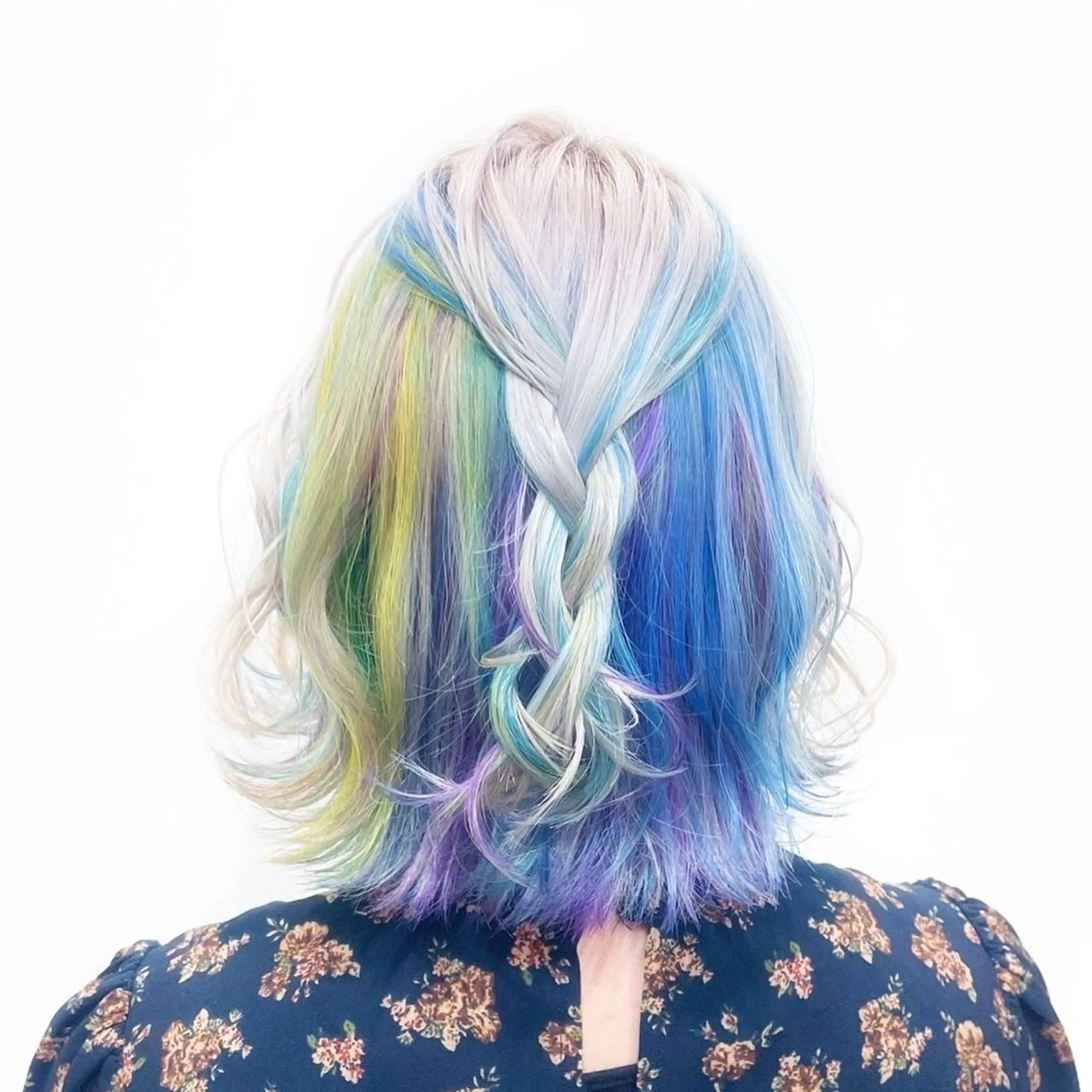 🦄ユニコーンカラー🦄ホワイトケアブリーチ＋カラーの写真