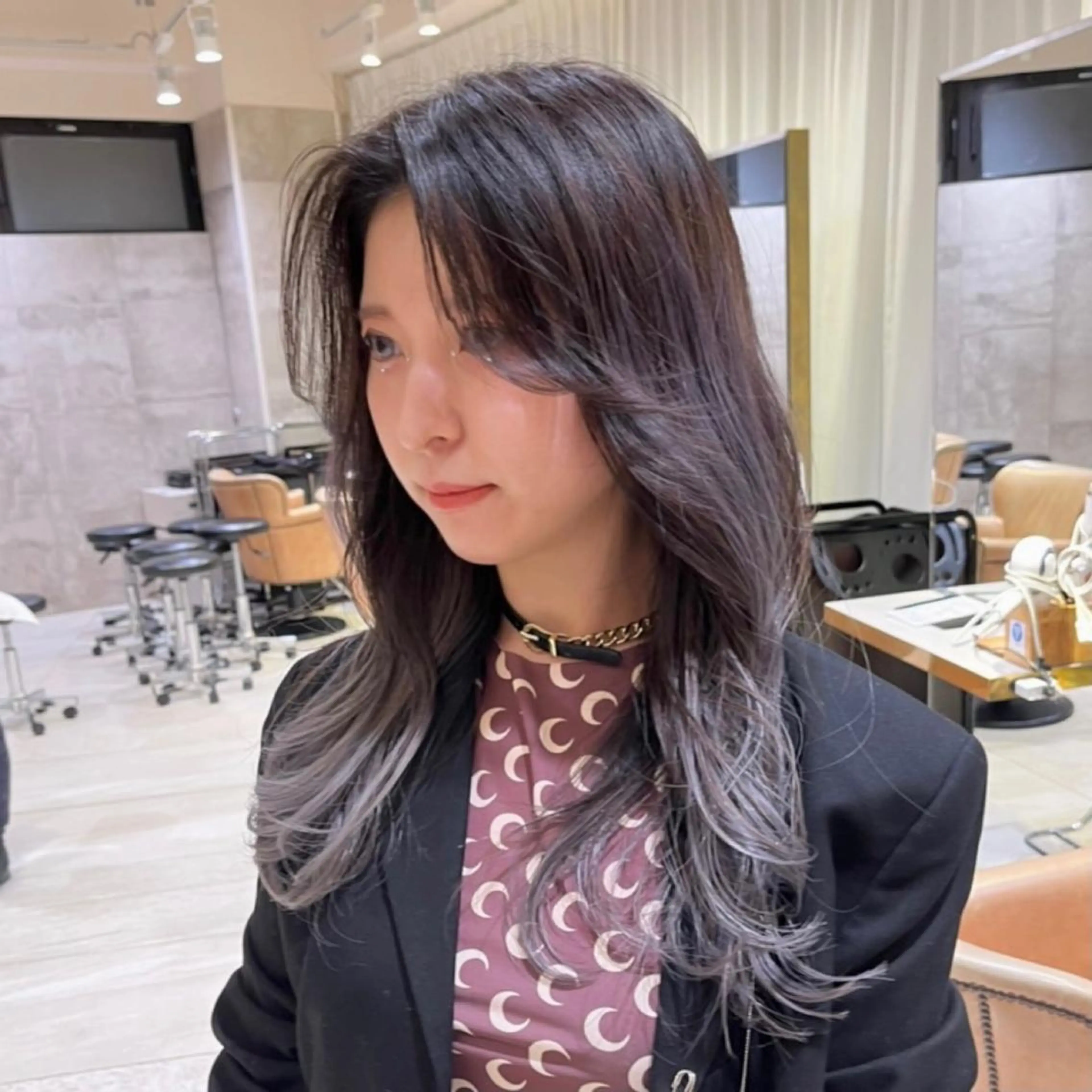 セミロング 韓国🇰🇷透明感 ERIのヘアスタイル