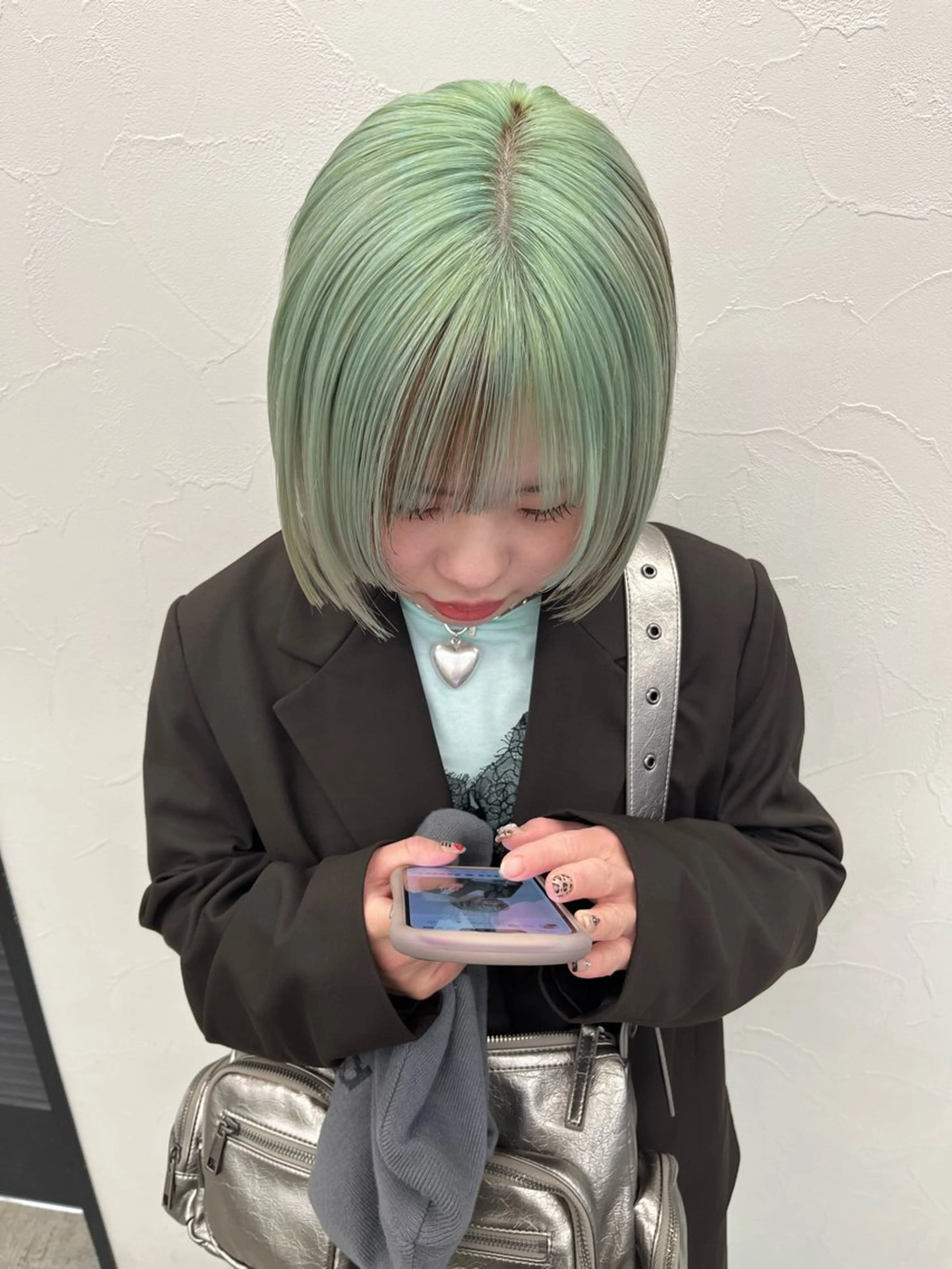 ミディアム カラー 横浜/ブリーチ/ ダブルカラー/RINのヘアスタイル