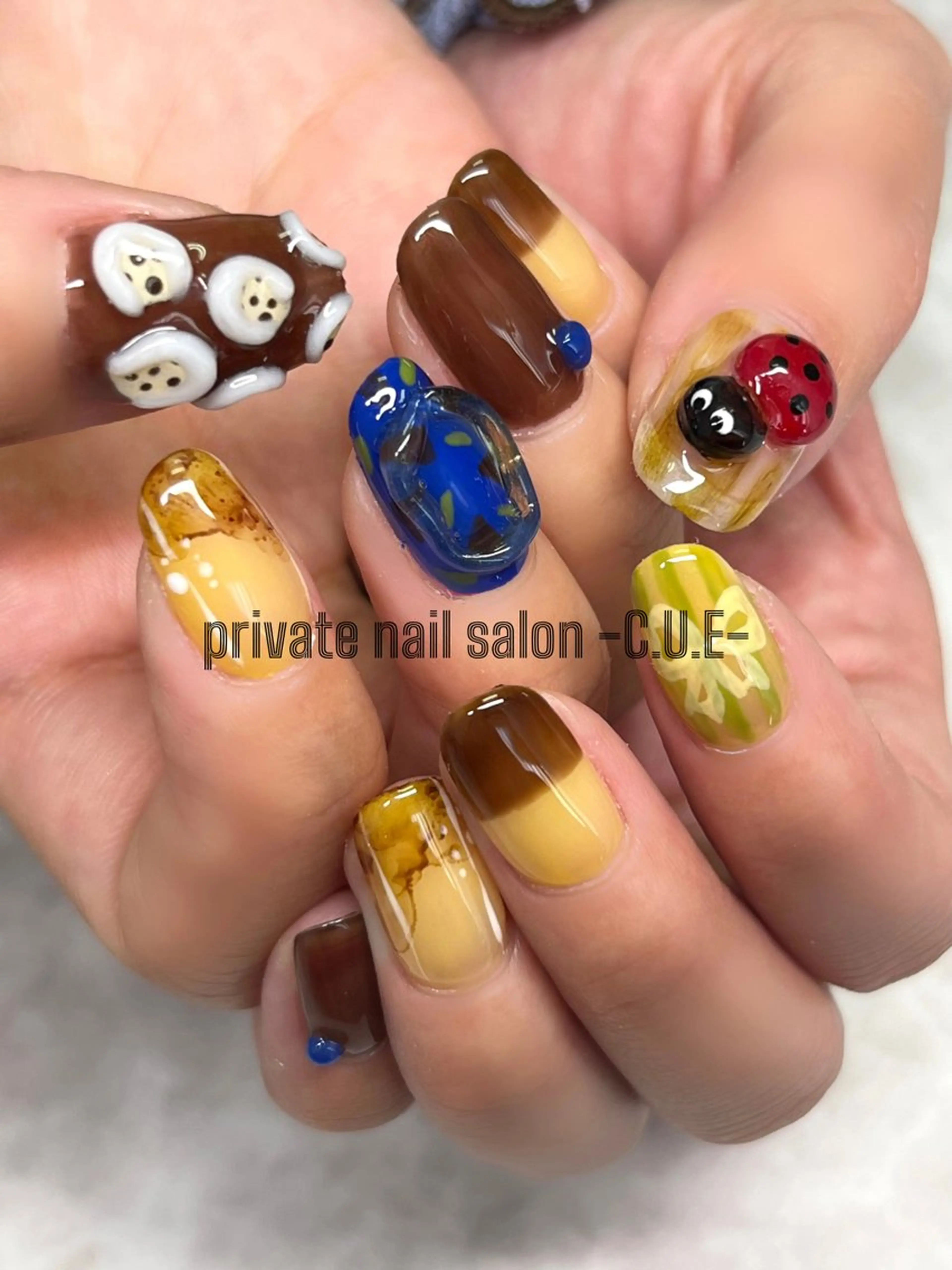 ネイル 持ち込み ハンドネイル Nailsalon C.U.Eのネイルデザイン