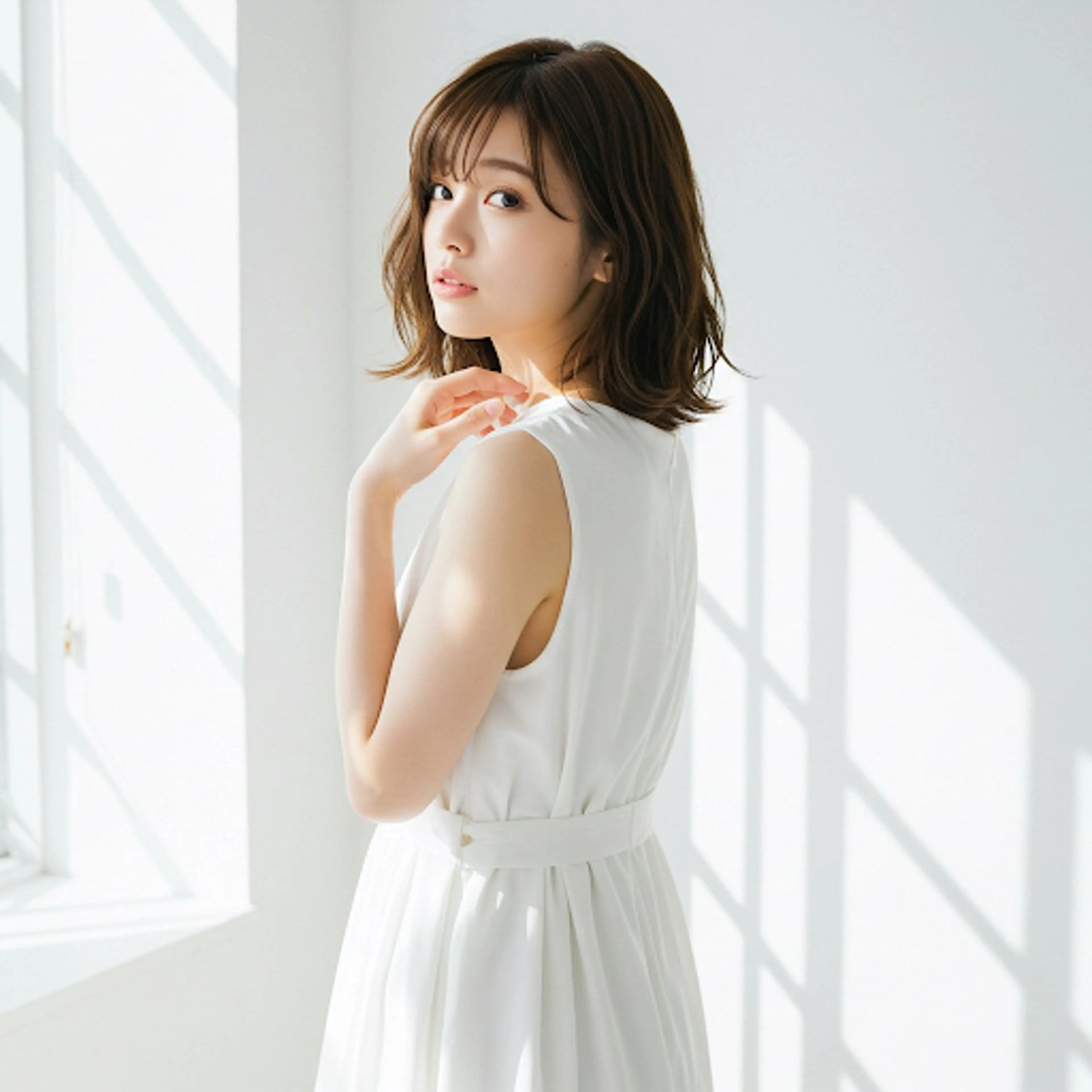 ミディアム カット ヘアカラー トリートメント ヘッドスパ ✂︎ ｼﾝﾀｸ ✂︎のヘアスタイル