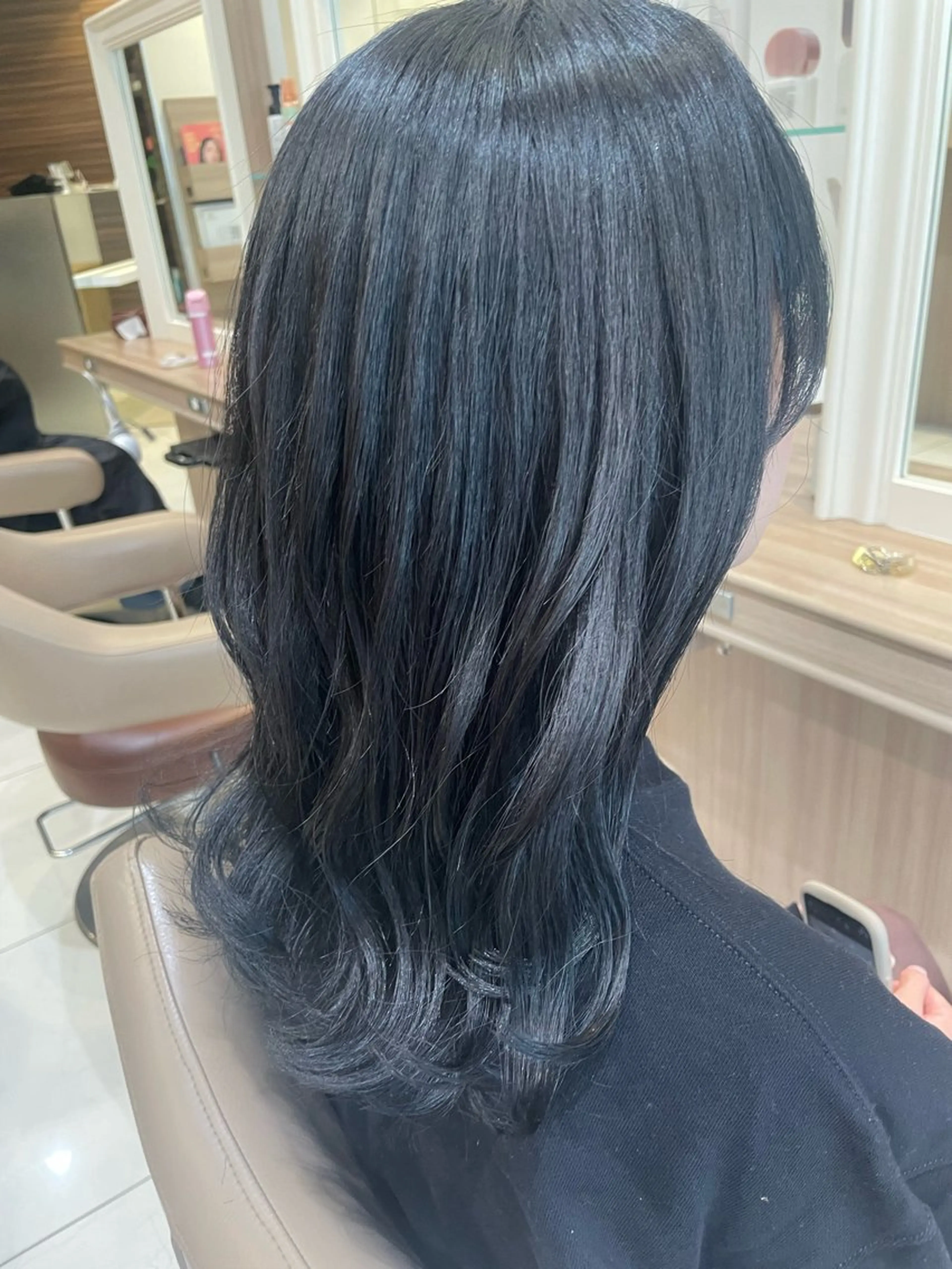 セミロング カラー ヘアアレンジ 韓国ヘアメイク🎀/ 縮毛矯正✨山本媛香のヘアスタイル