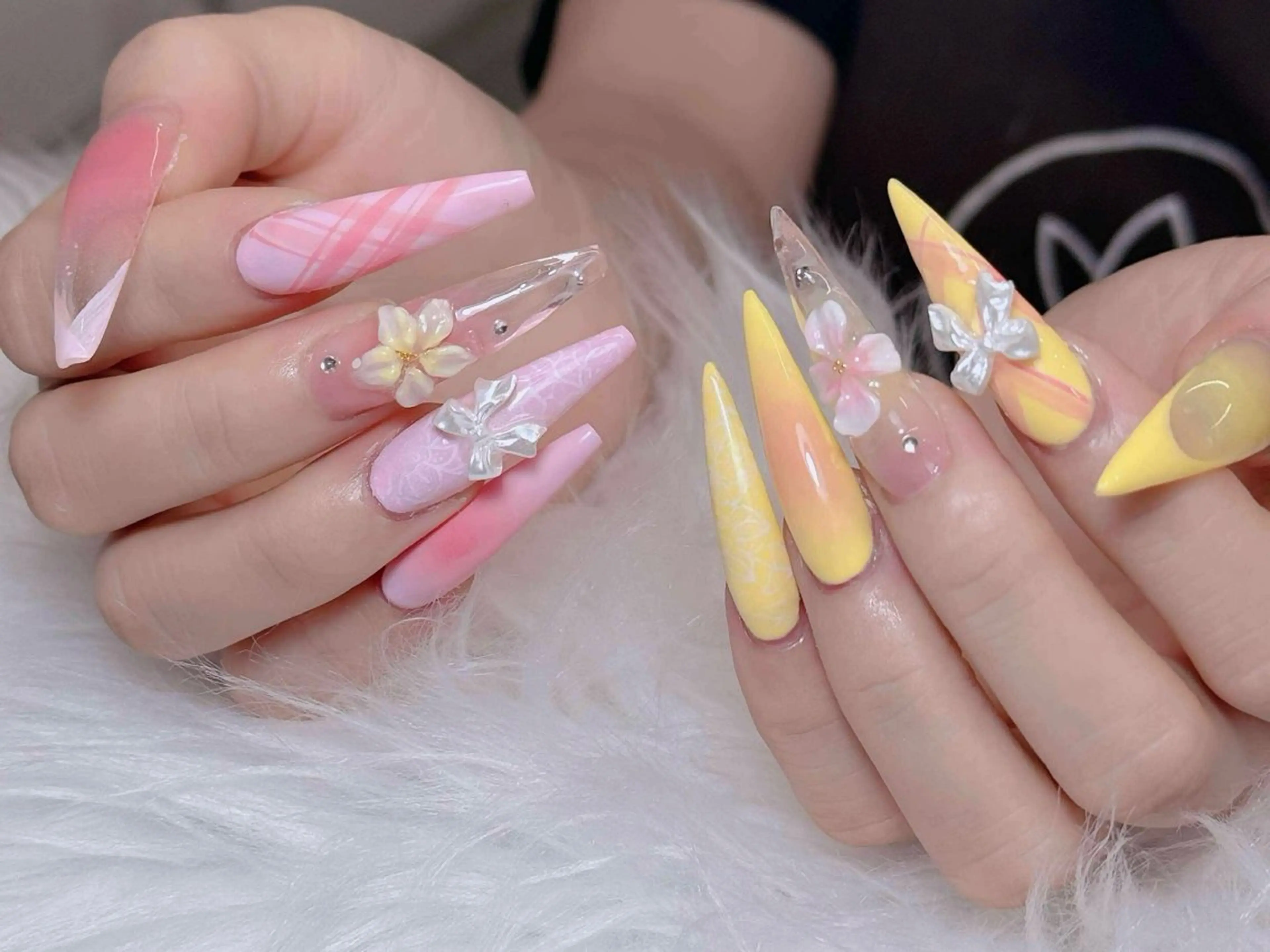 ネイル オーロラネイル チークネイル フットネイル フレンチネイル 韓国ネイル ハンドネイル Lumi Nailのネイルデザイン