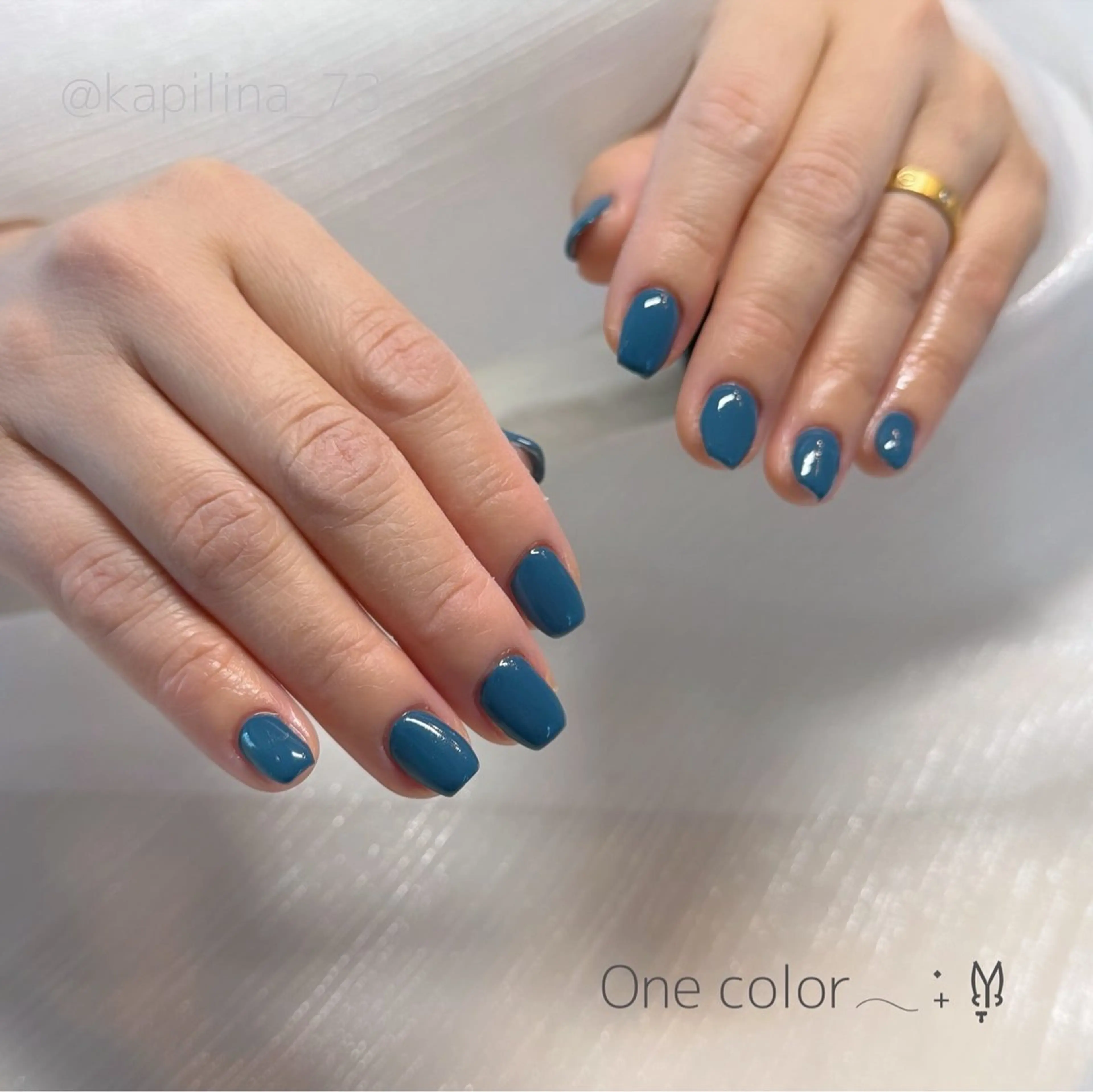 ネイル ワンカラーネイル ハンドネイル Nailsalon Ka pilina所属・Kapilina🌺 MOMOのネイルデザイン