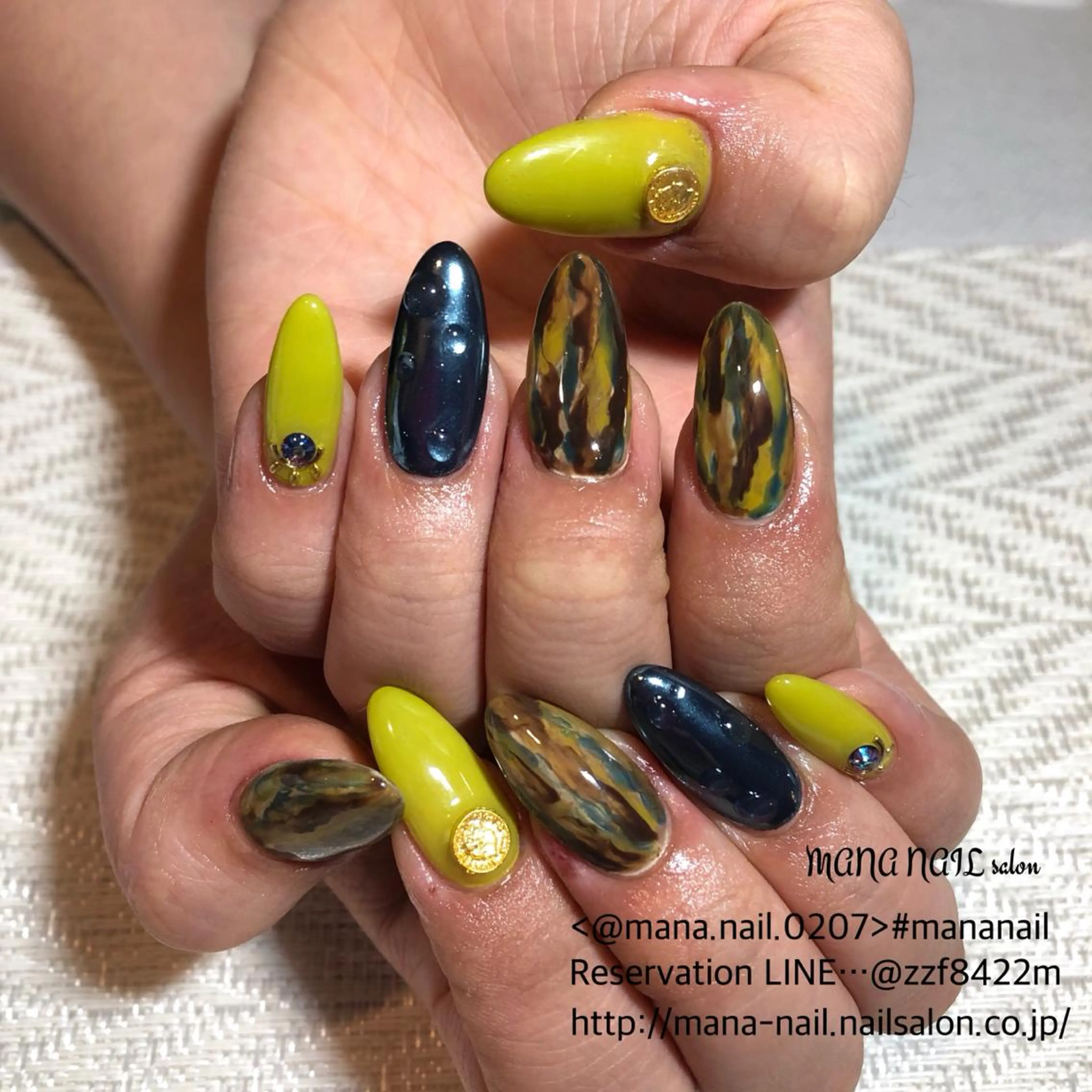 ネイル 長さ出し ジェルネイル ミラーネイル 春ネイル 夏ネイル 廣瀬 真奈美のネイルデザイン