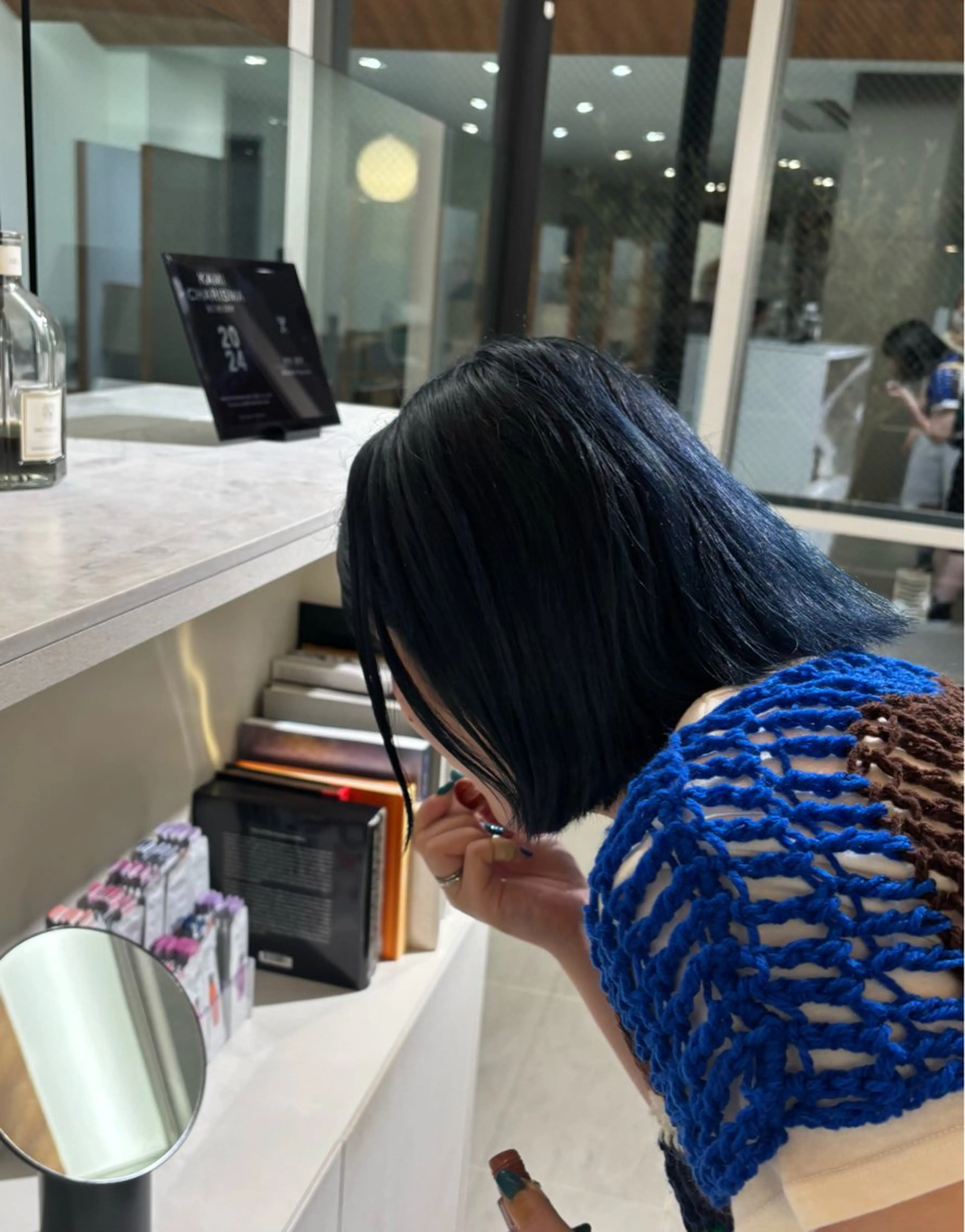 カラー ブルーカラー ネイビーカラー ヘアカラー カラーモデル 🪐Sena⭐️のヘアスタイル