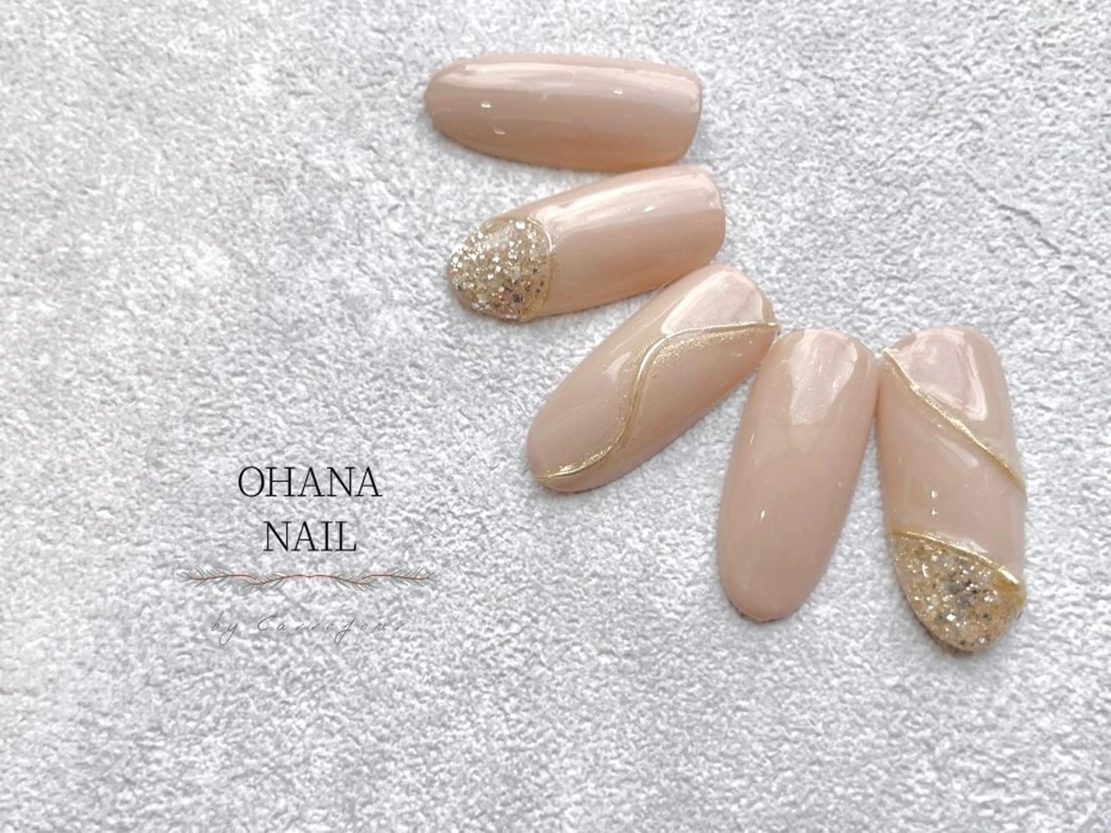 ネイル シンプルネイル carrefour  OHANA所属・Carrefour SARINAのマツエク・マツパデザイン