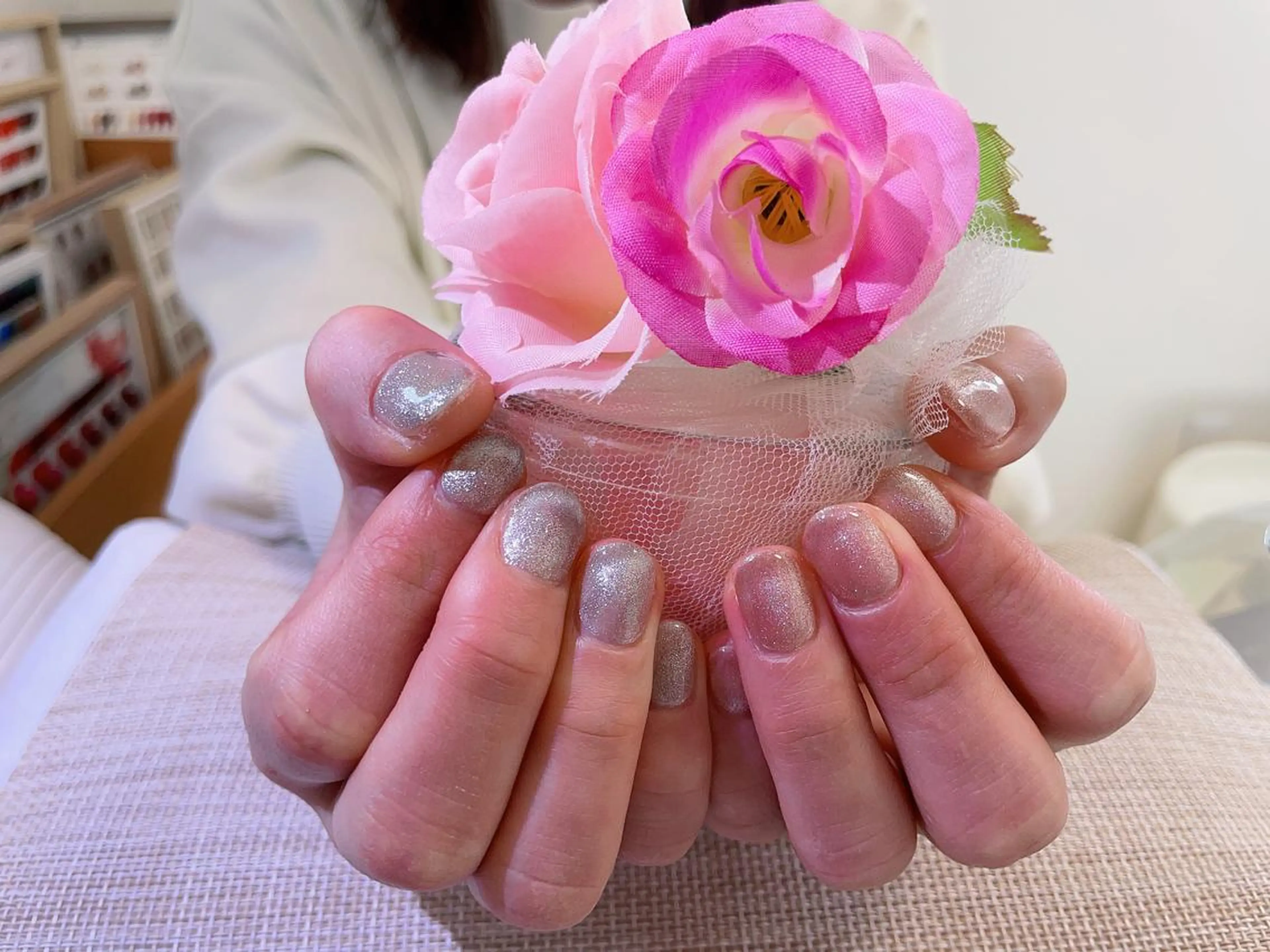 ネイル ラメ(グリッター) マグネットネイル 絢佳 nailのネイルデザイン