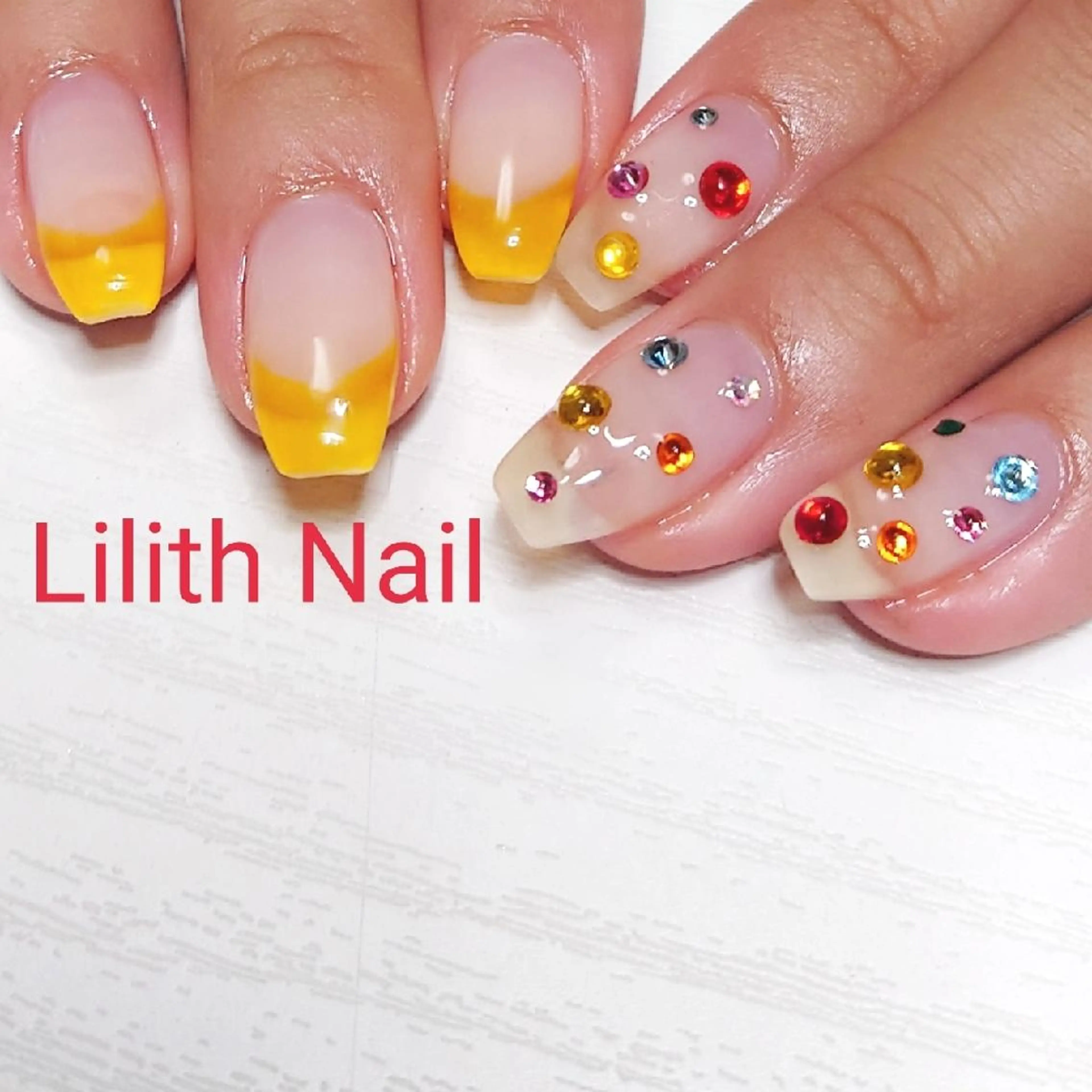 ネイル クリアネイル ハンドネイル Lilith Nailのネイルデザイン