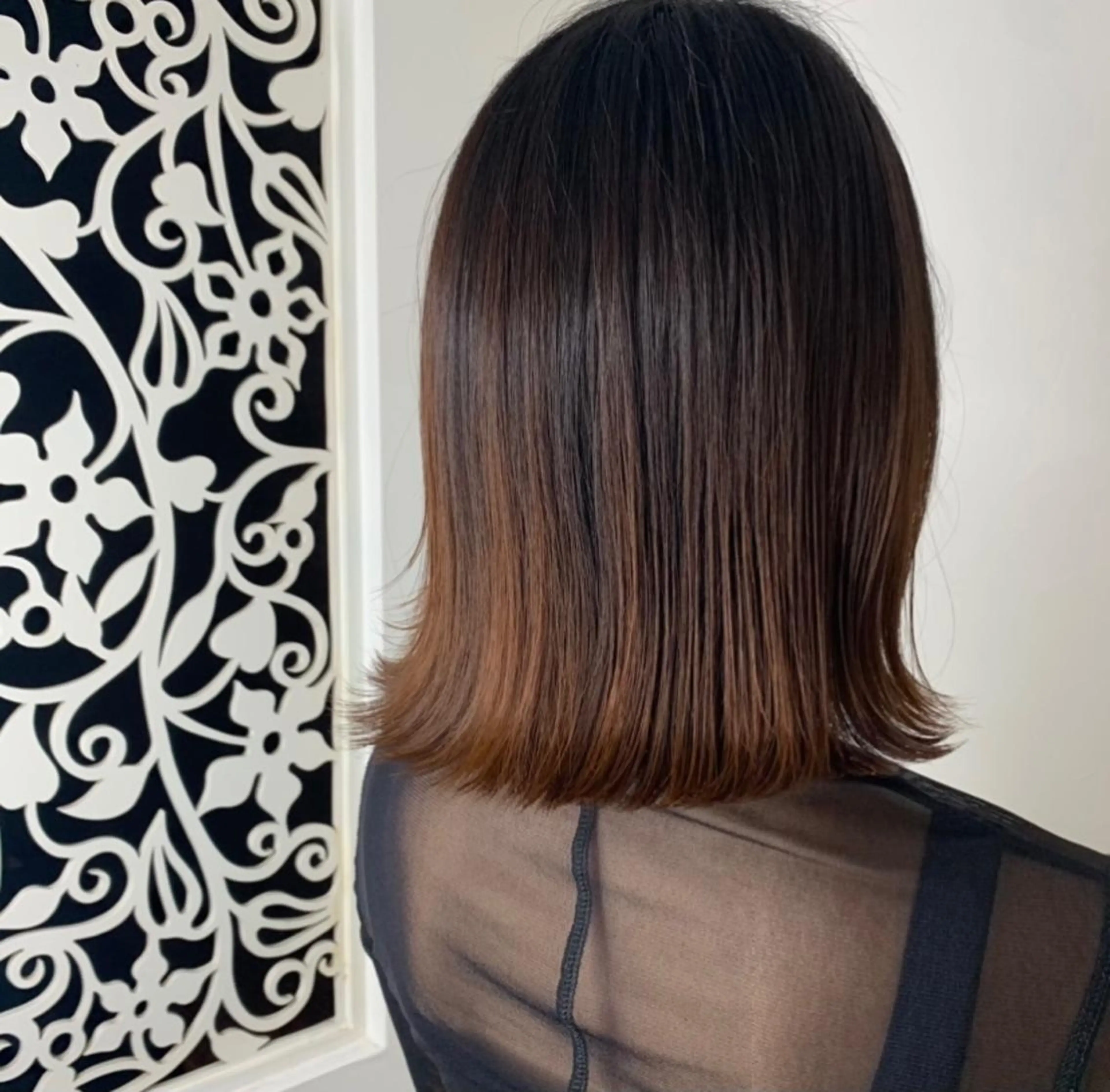 ミディアム ボブ 外ハネヘア Hair Resort Noble(ヘアリゾートノーブル)所属・オオヤ カナのヘアスタイル