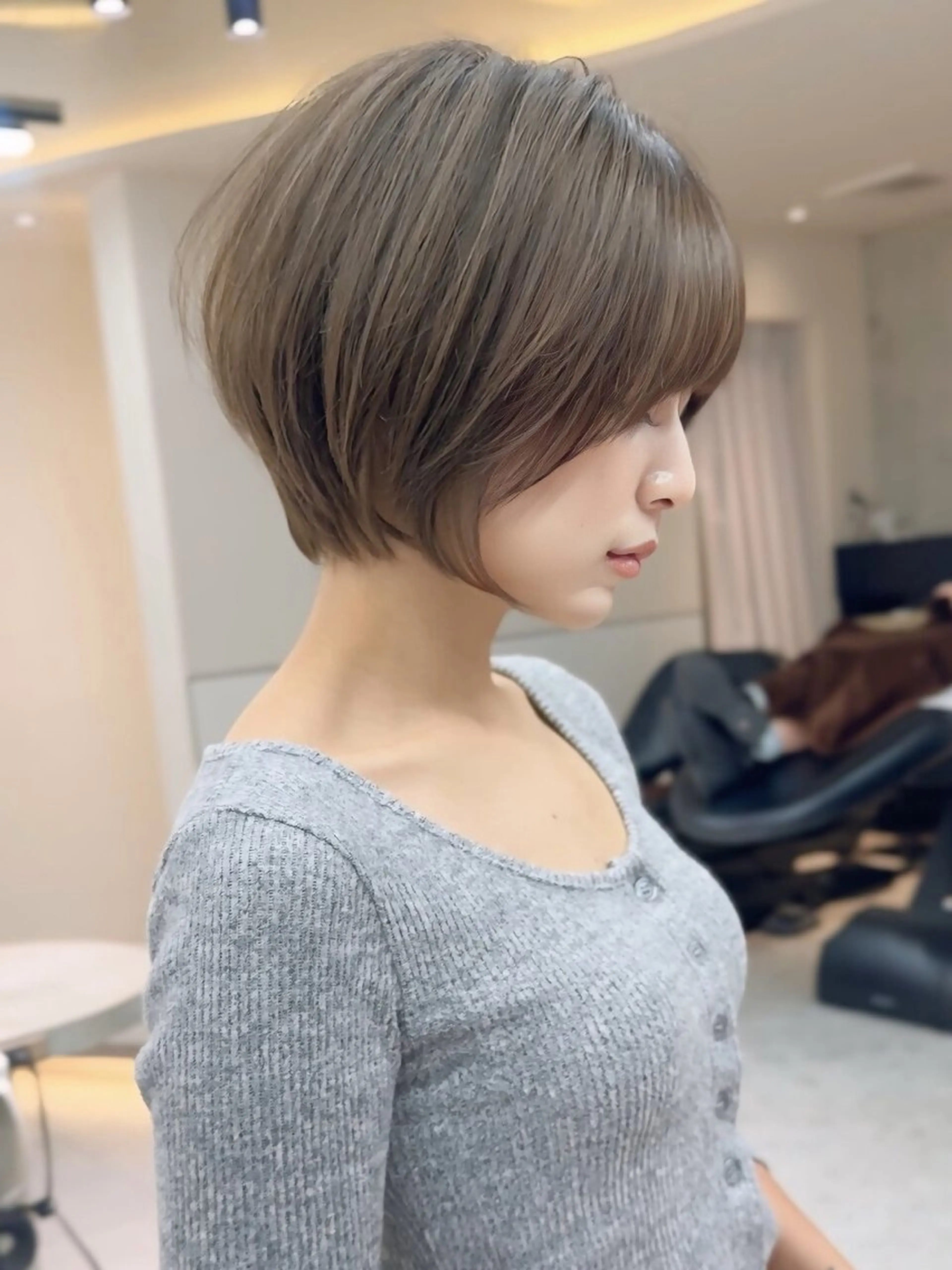 ショート カラー カット ヘアカラー トリートメント Lond Bloom 天神ショート/ボブのヘアスタイル