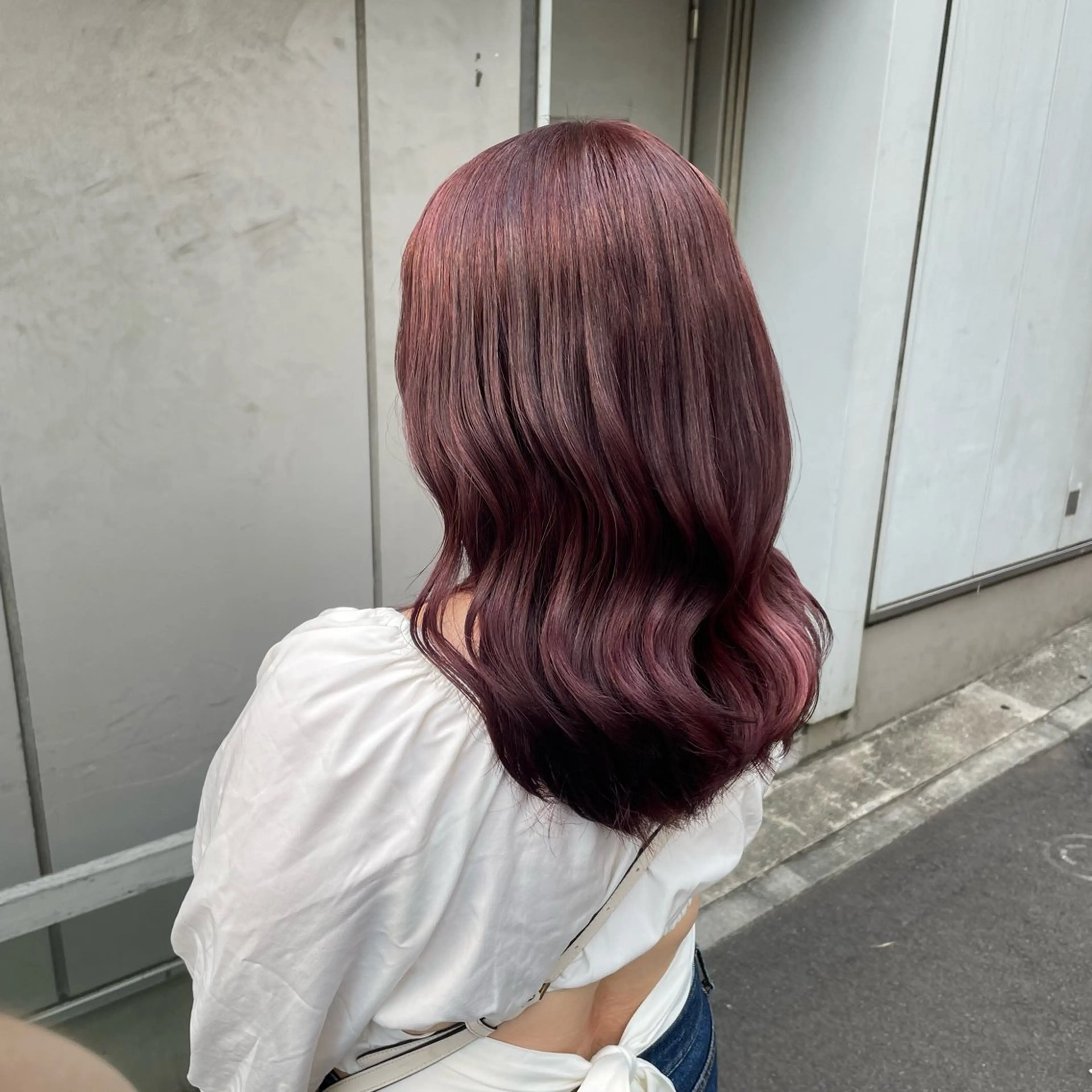 セミロング カラー ヘアカラー トリートメント ヘッドスパ ヘアセット 大人っぽ♡上品な暖色 ♡ブリーチなし♡のヘアスタイル