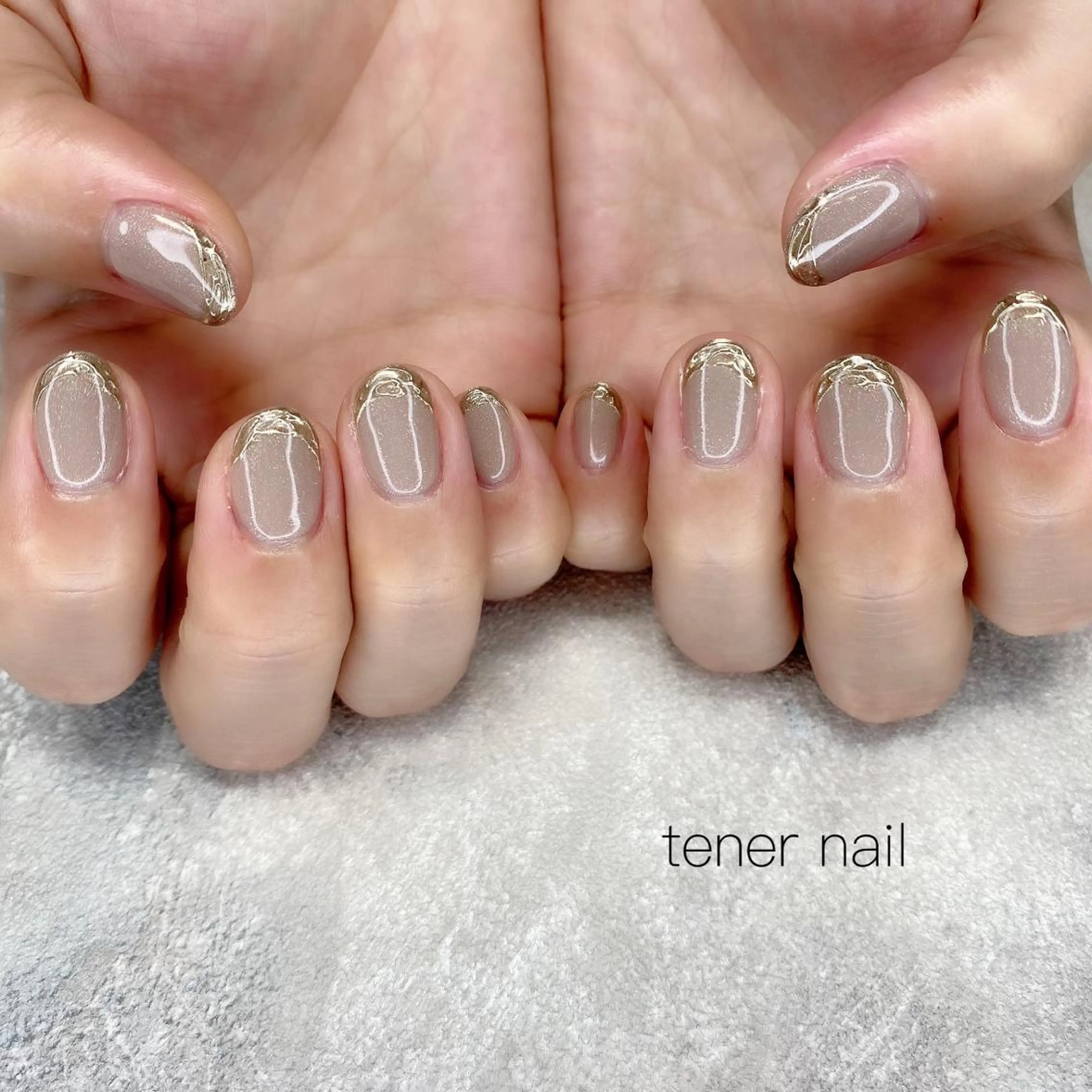 ネイル フレンチネイル ミラーネイル tener  nail  テネルネイル所属・テネルネイル tener nailのネイルデザイン