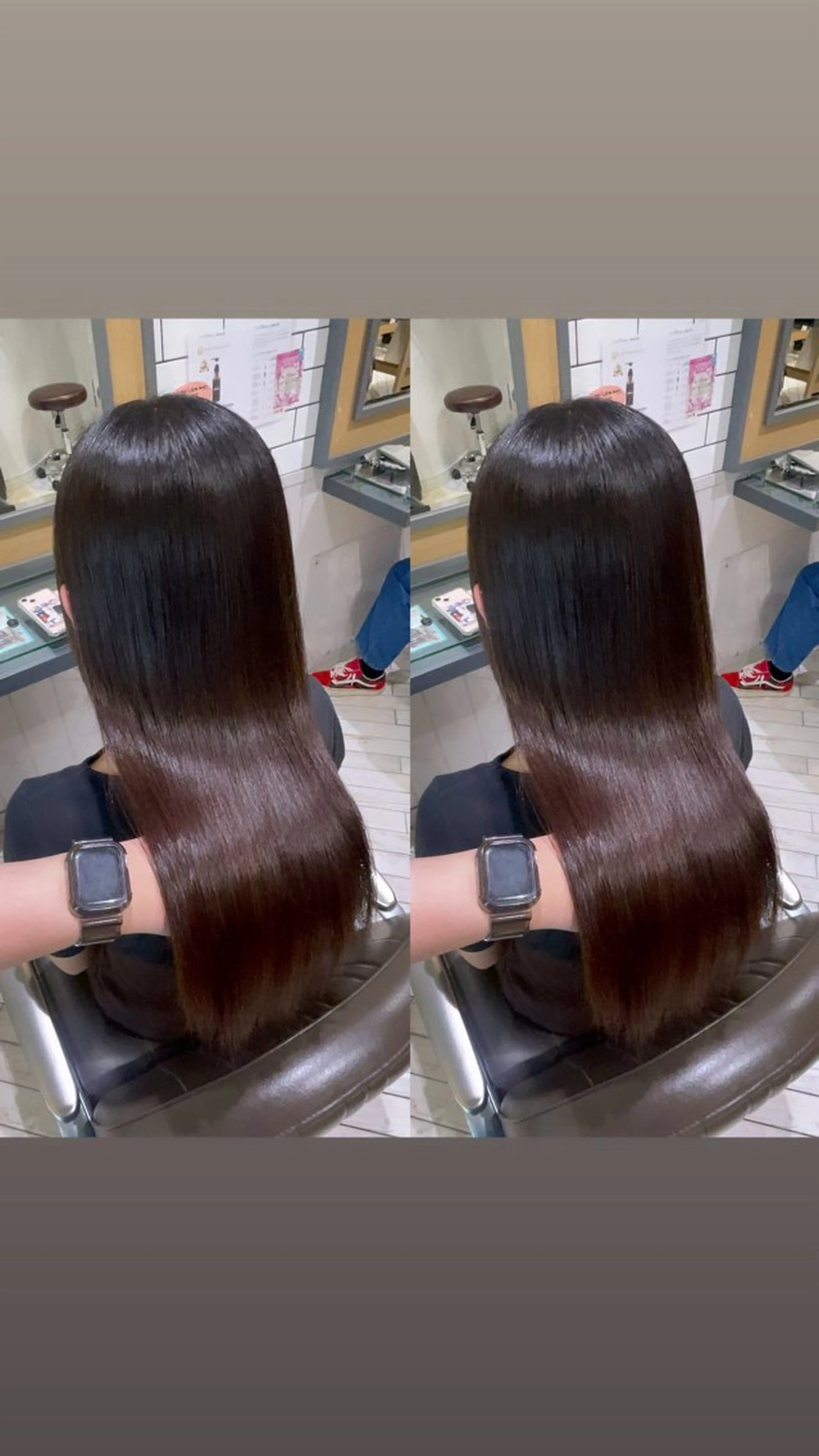 ロング カラー 山内 愛可のヘアスタイル