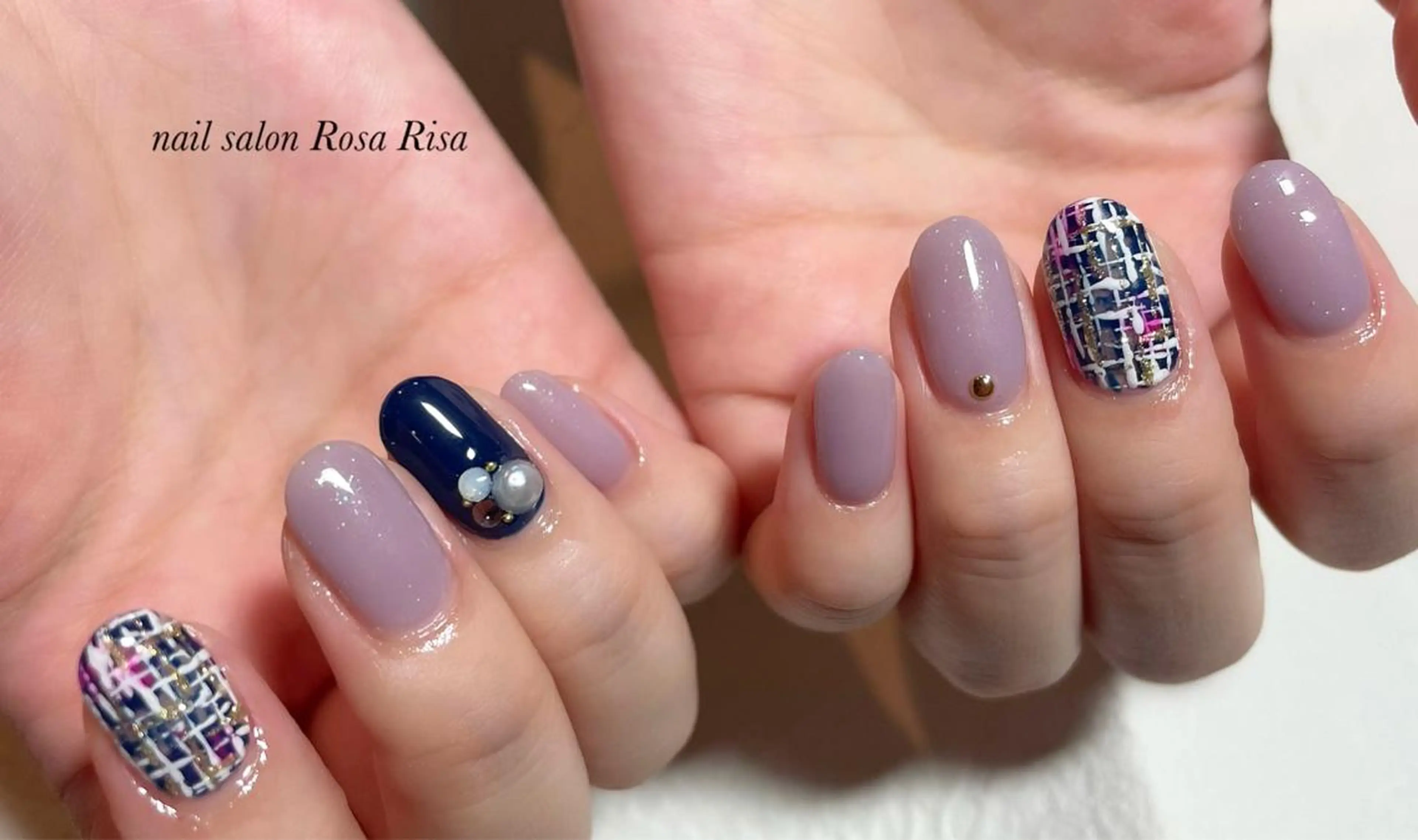 ミディアム ネイル ネイルスタジオ シェイクユアハンズのネイルデザイン